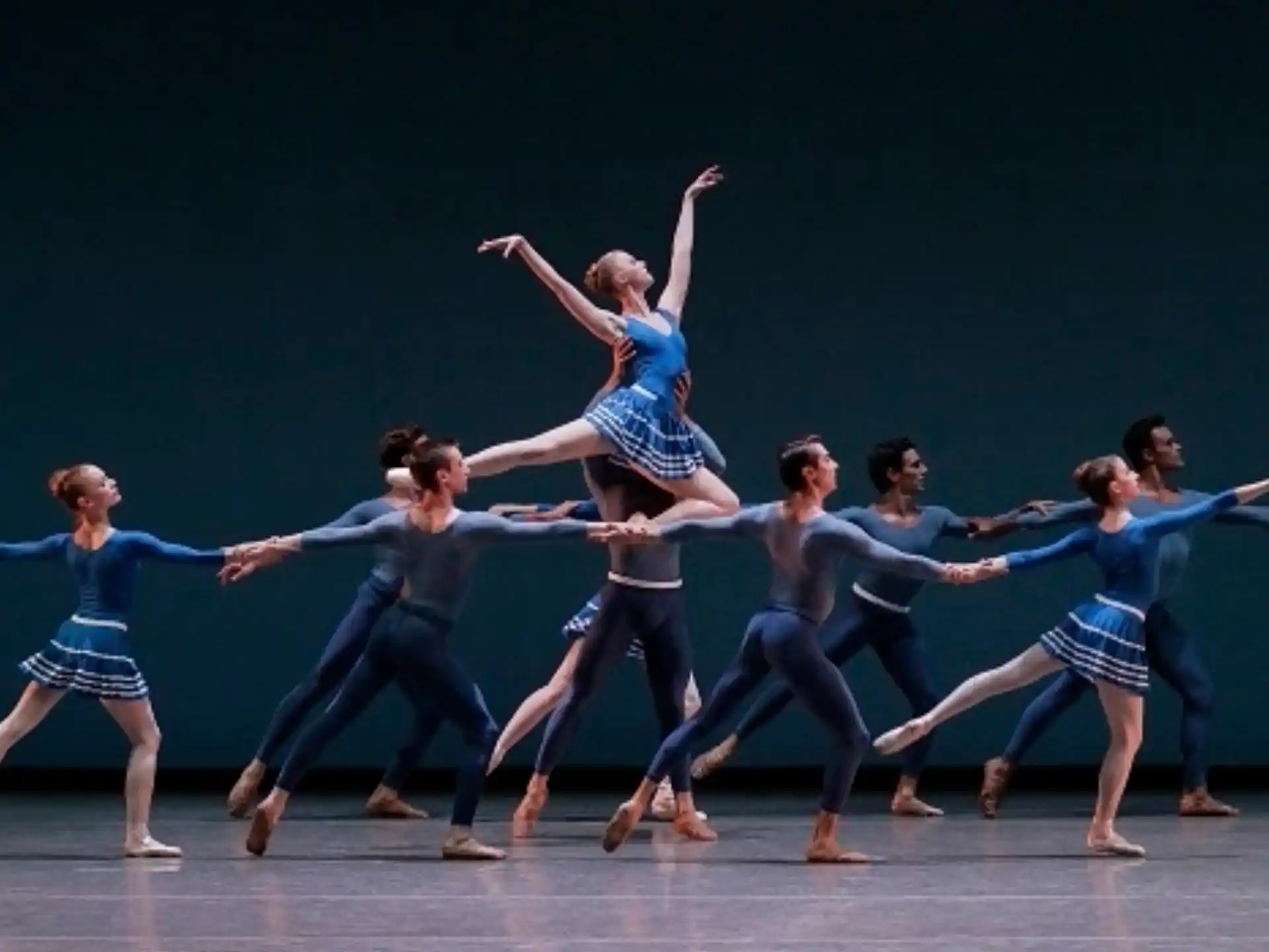 a group of people dancing