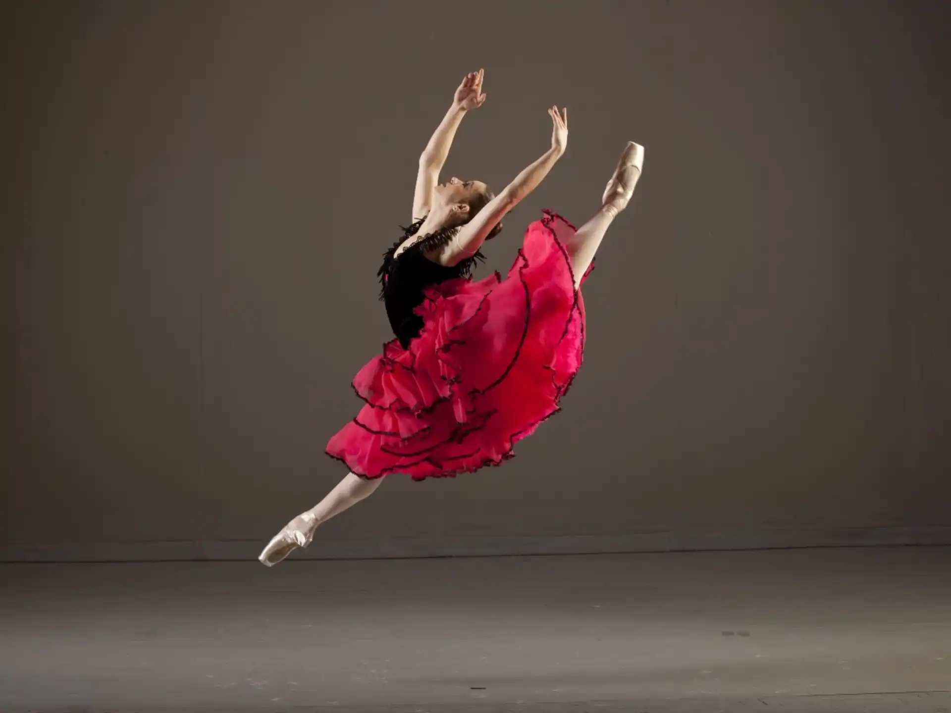 a person dancing on a stage