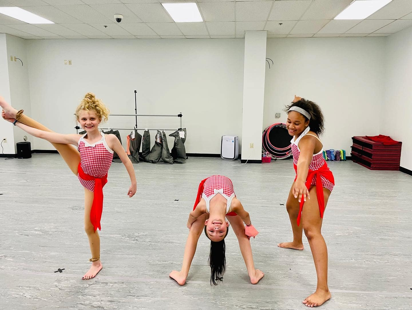 a group of women dancing