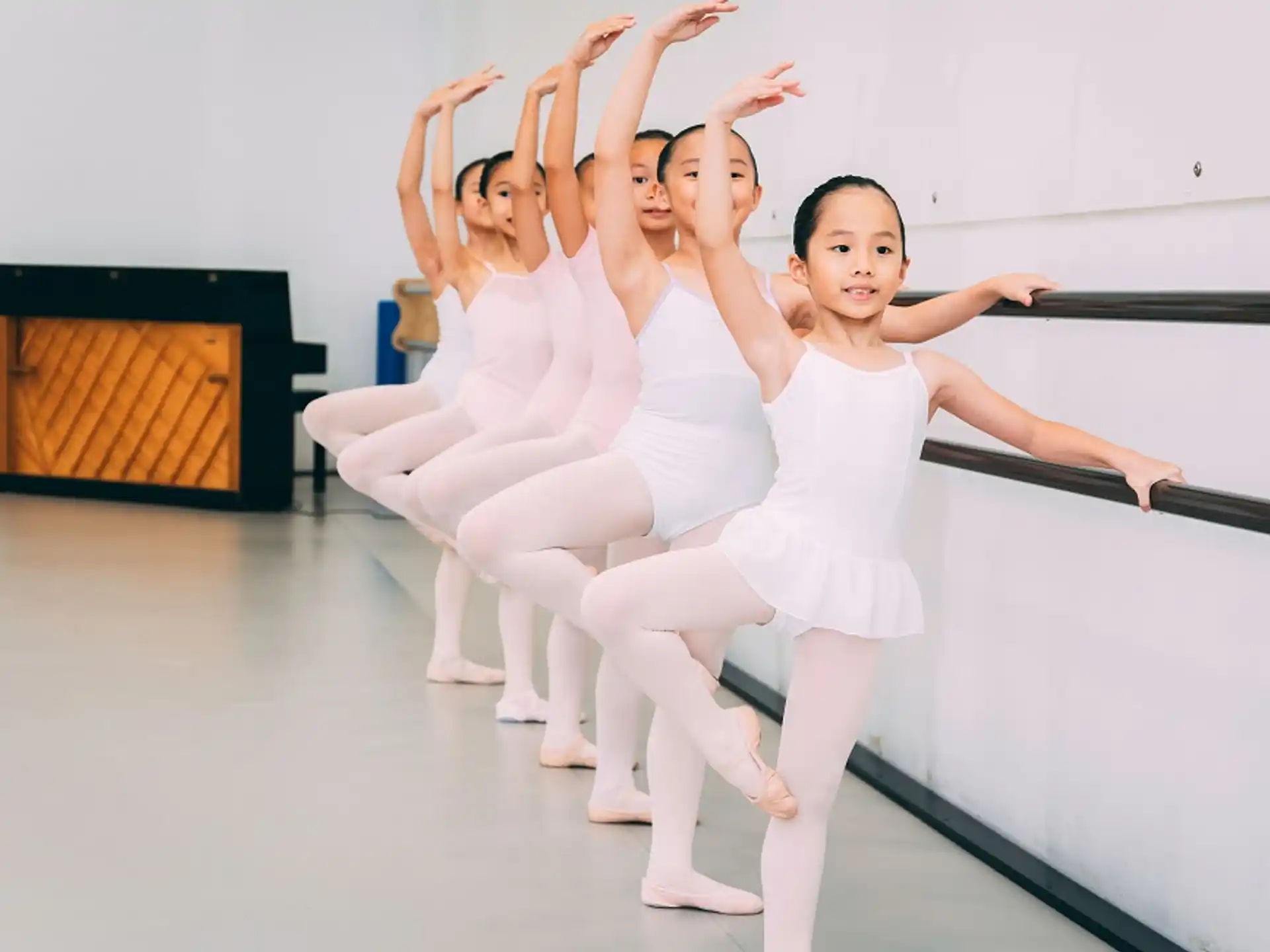 a group of girls dancing