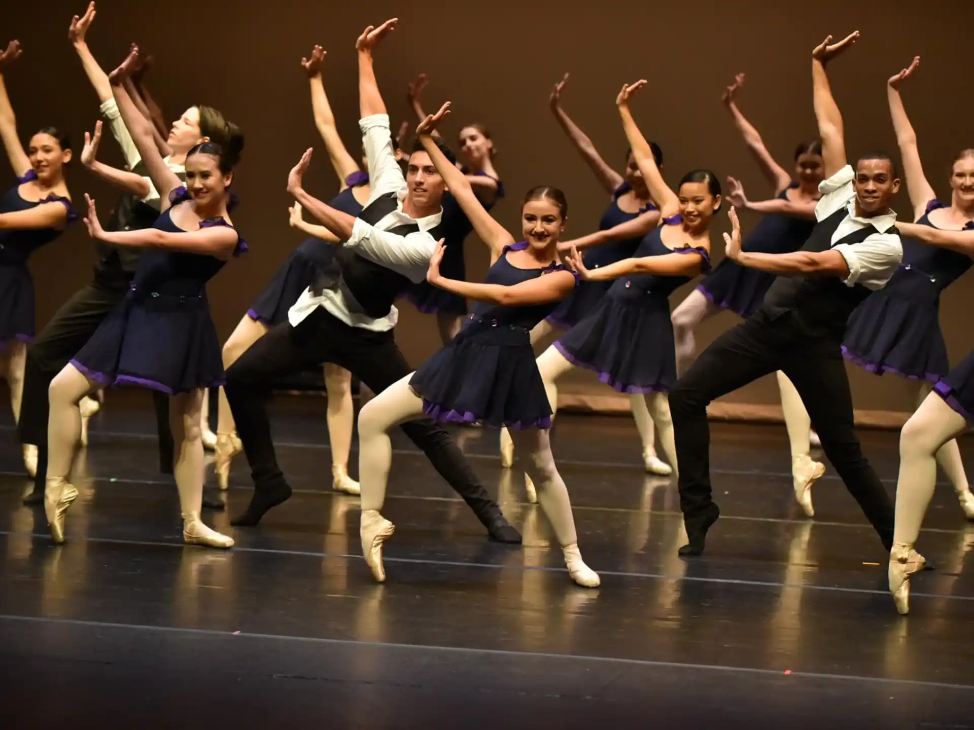 a group of people dancing
