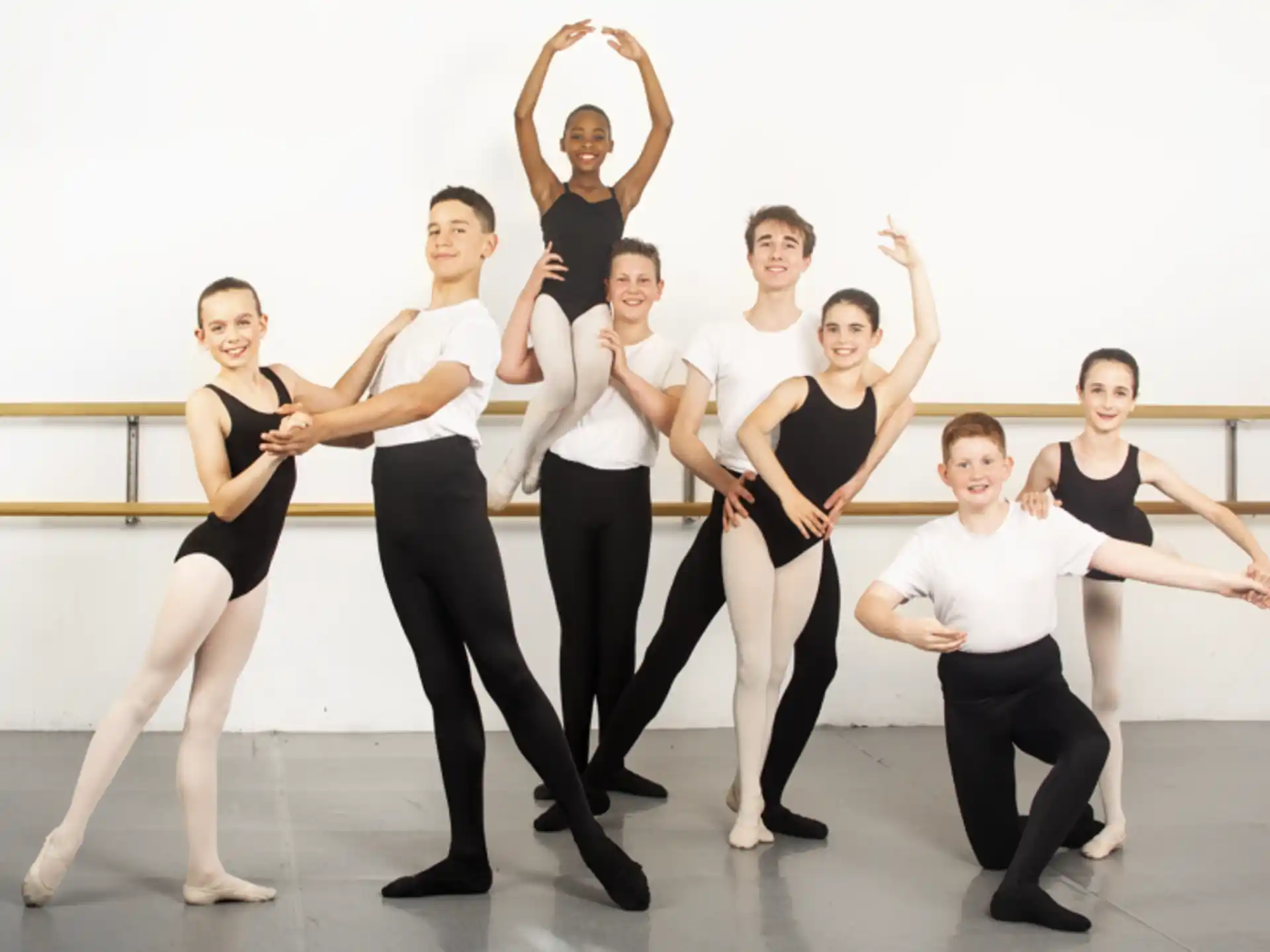 a group of people dancing