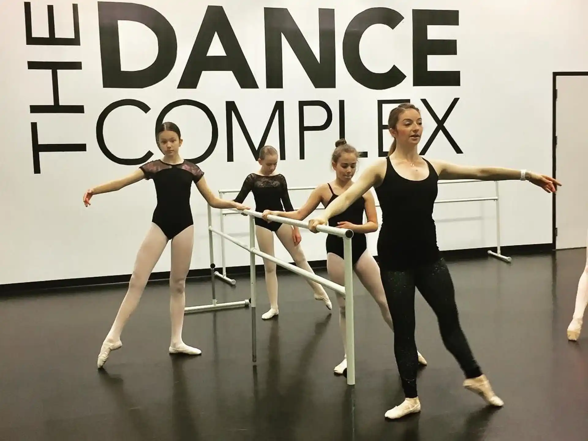 a group of people dancing