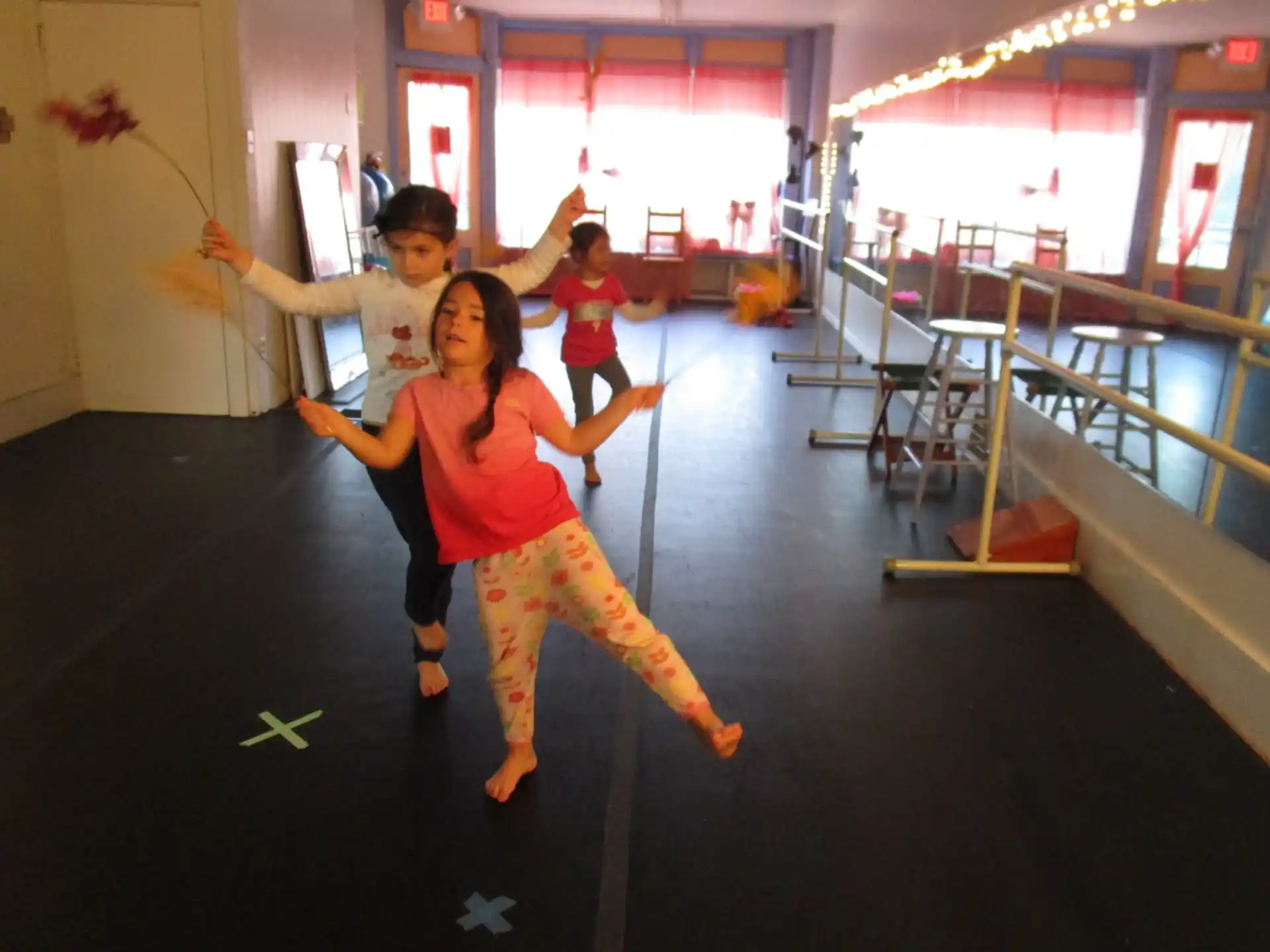 a group of people dancing