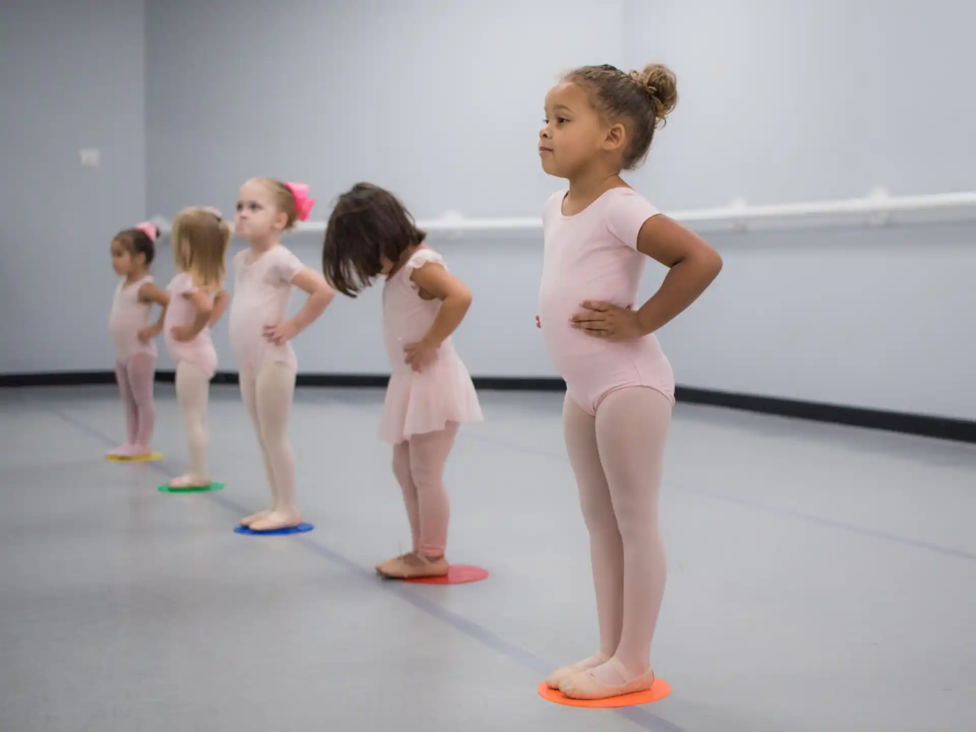a group of girls in a room