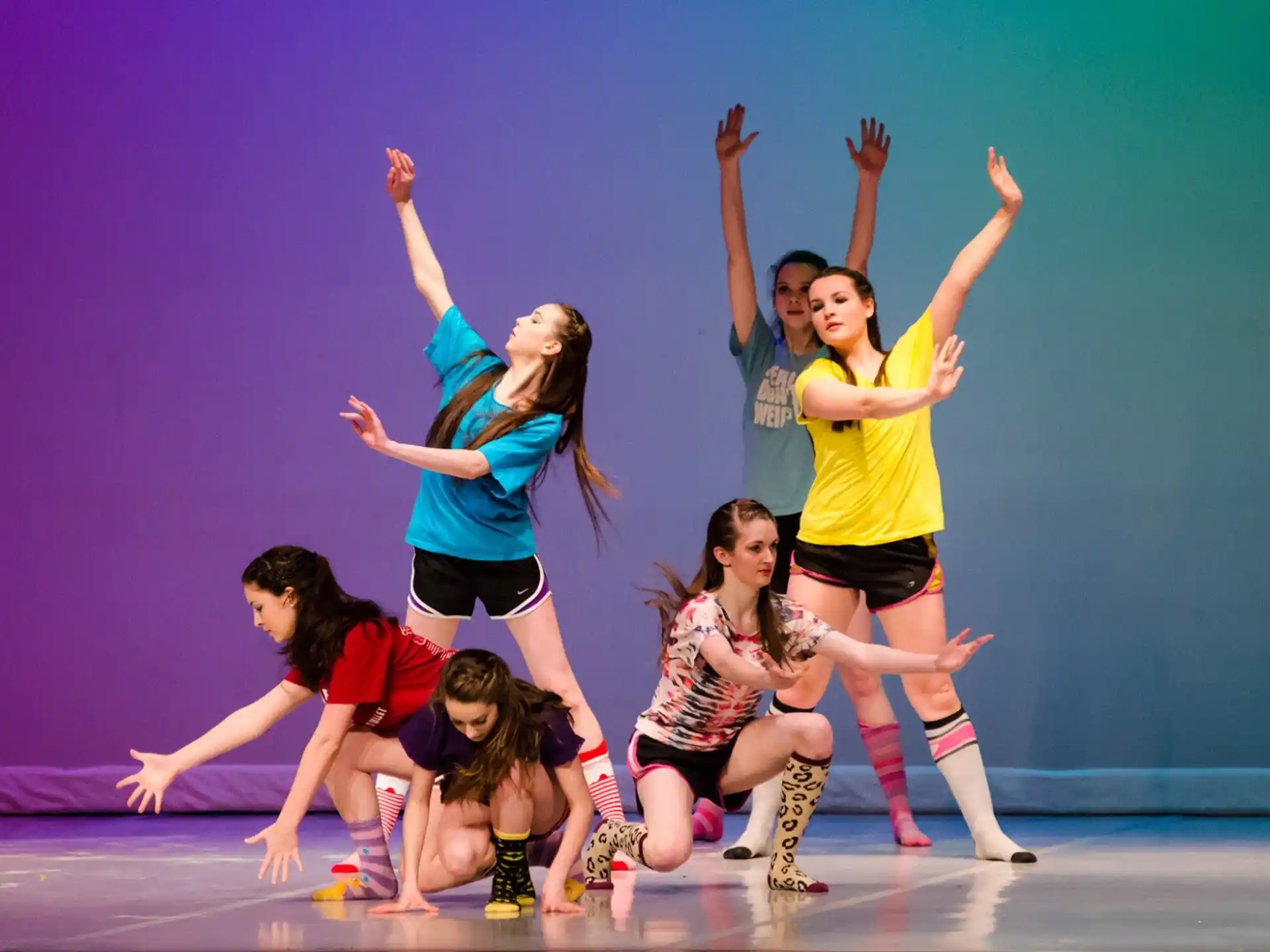 a group of women dancing