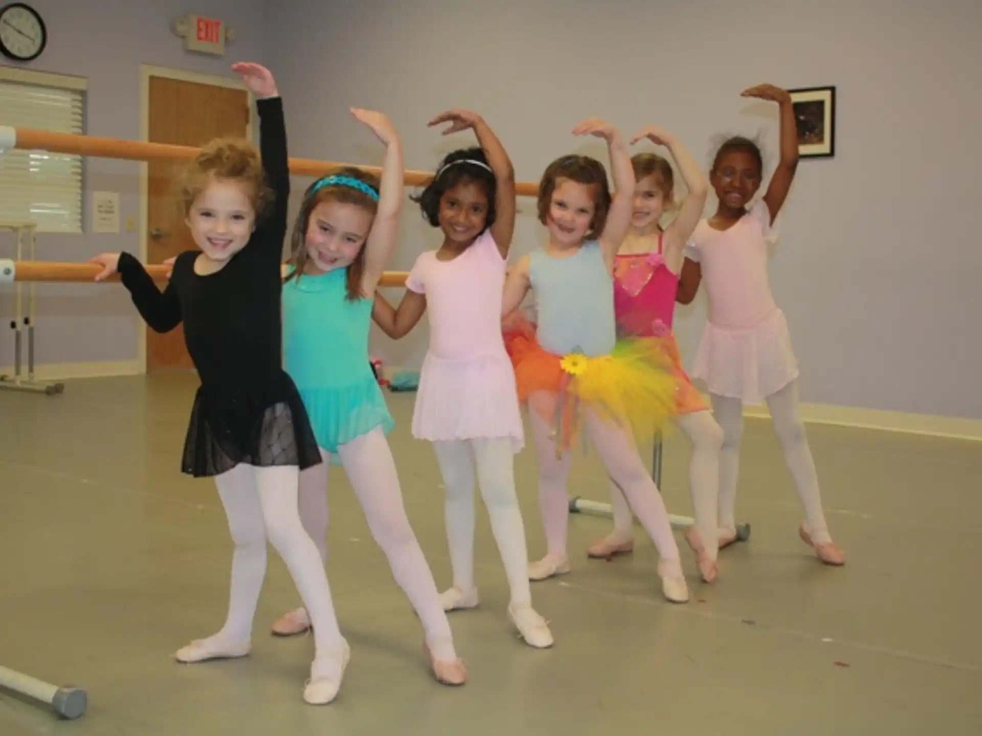 a group of girls in a room