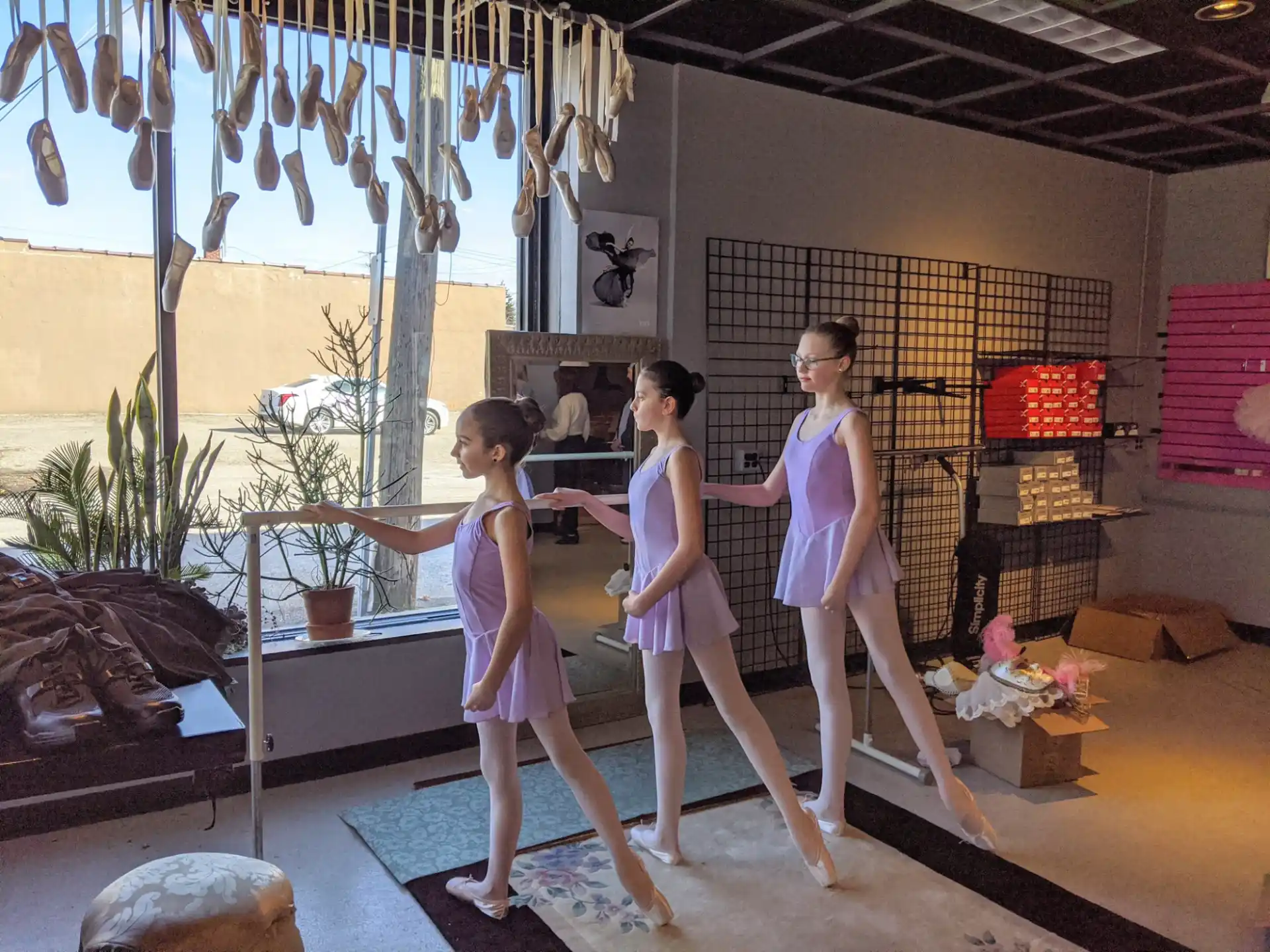 a group of girls dancing