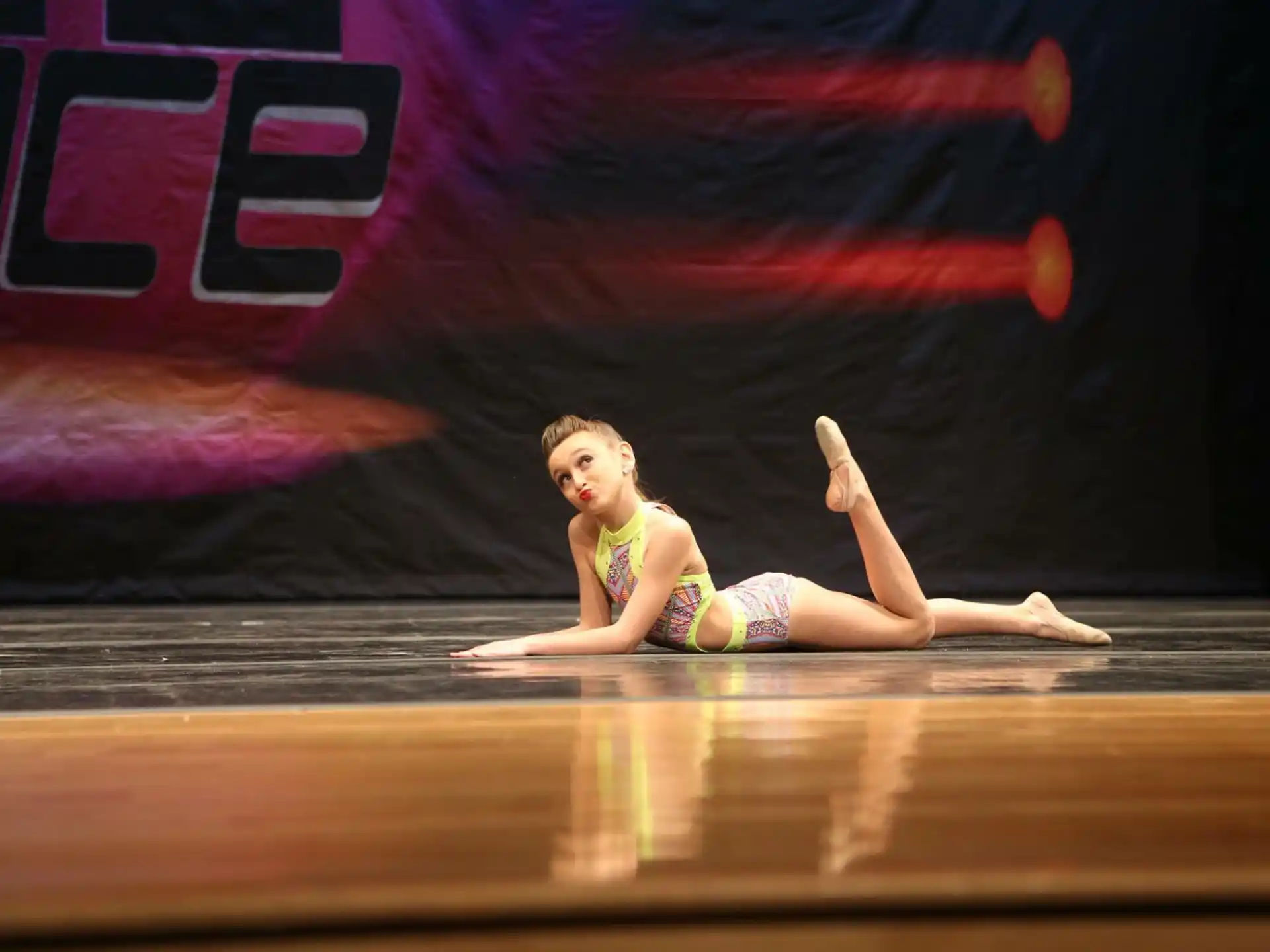 a person on a stage