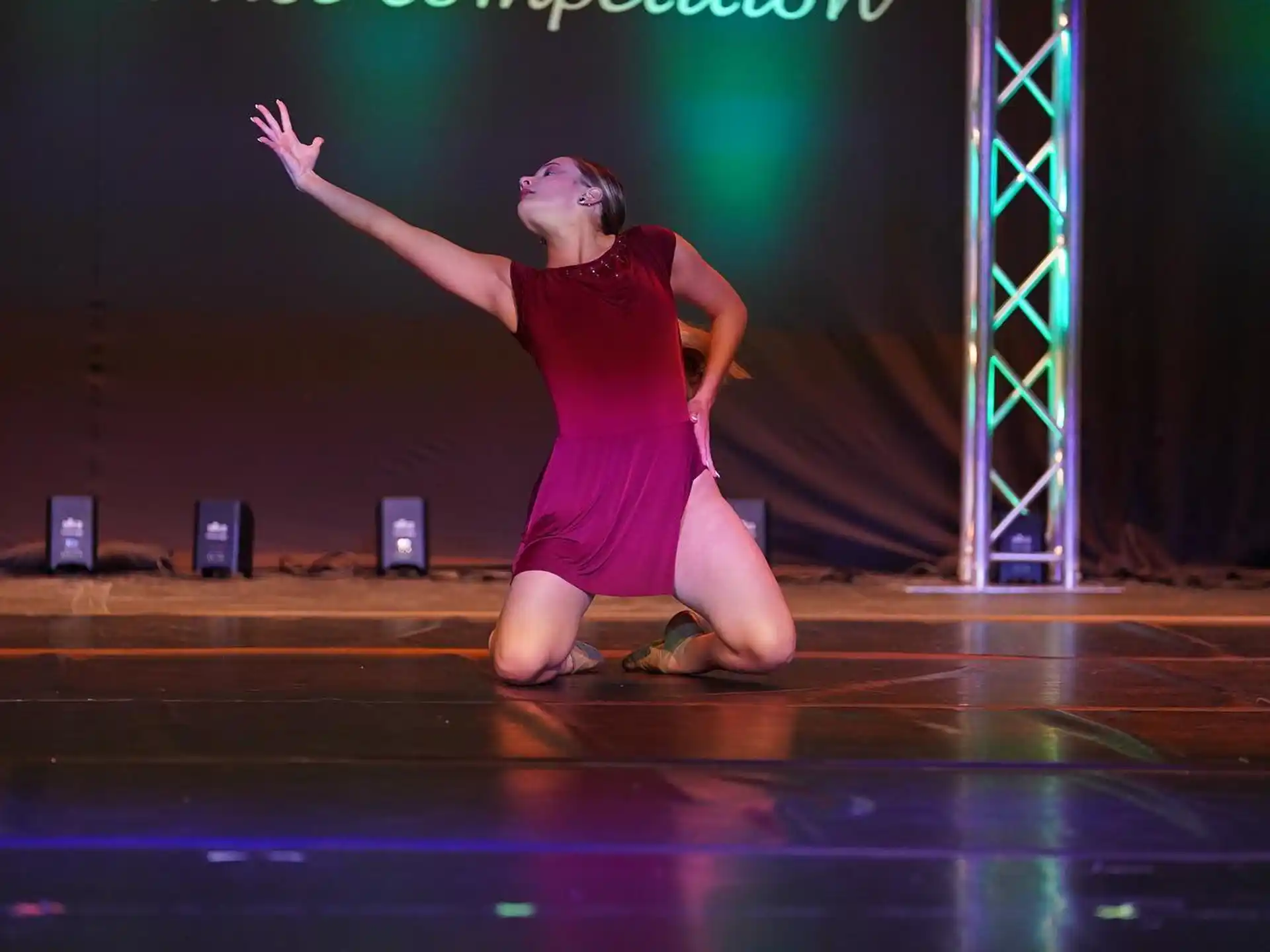 a person dancing on a stage