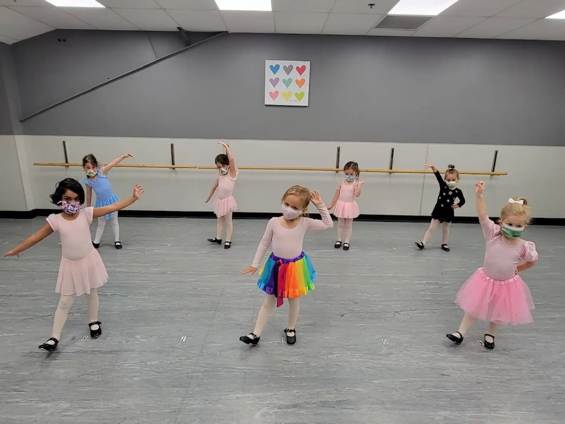 a group of girls dancing