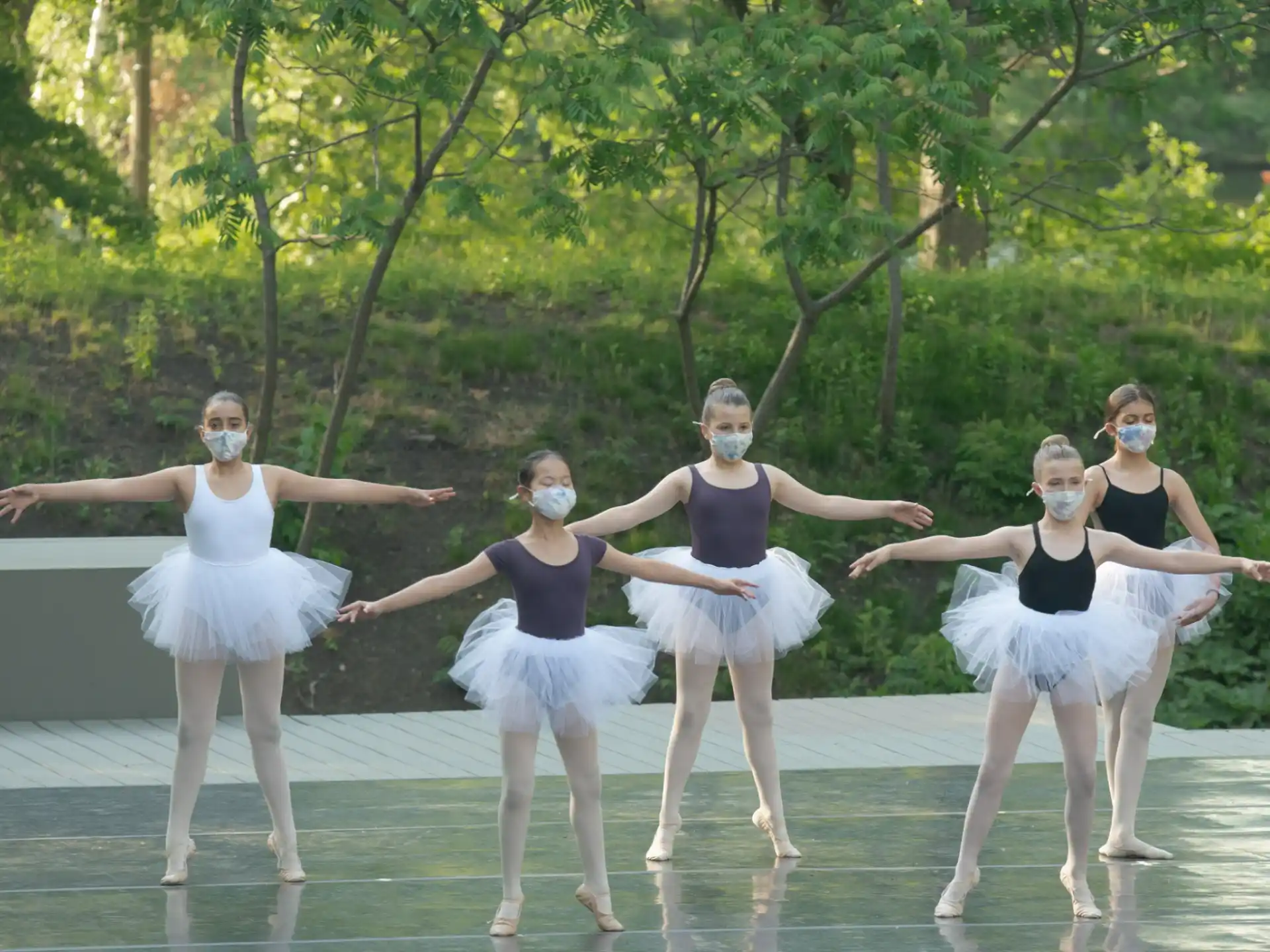 a group of women dancing