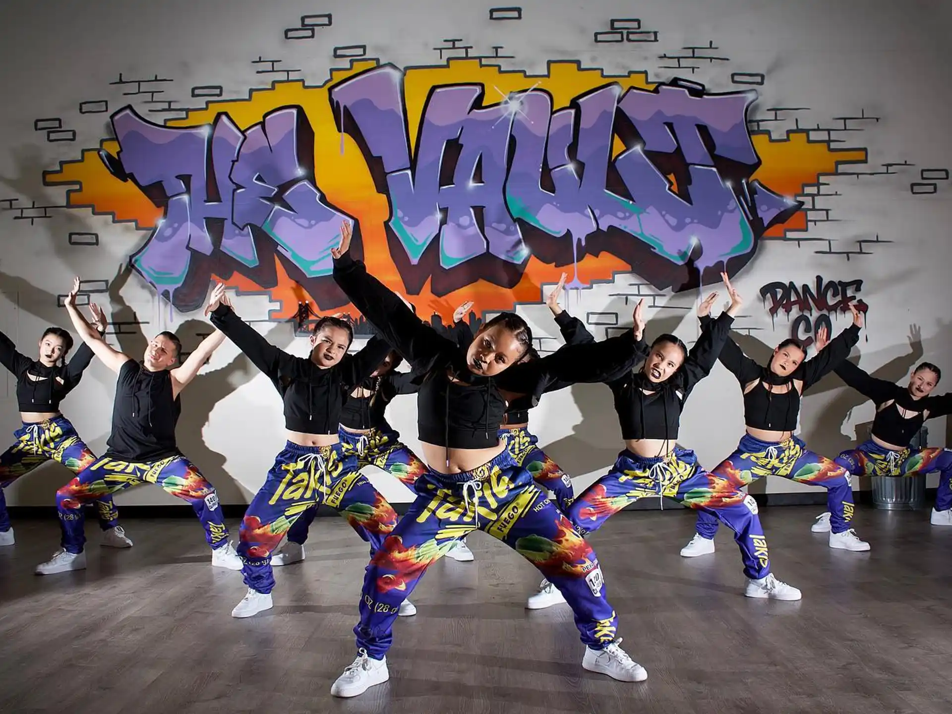 a group of people posing for a photo