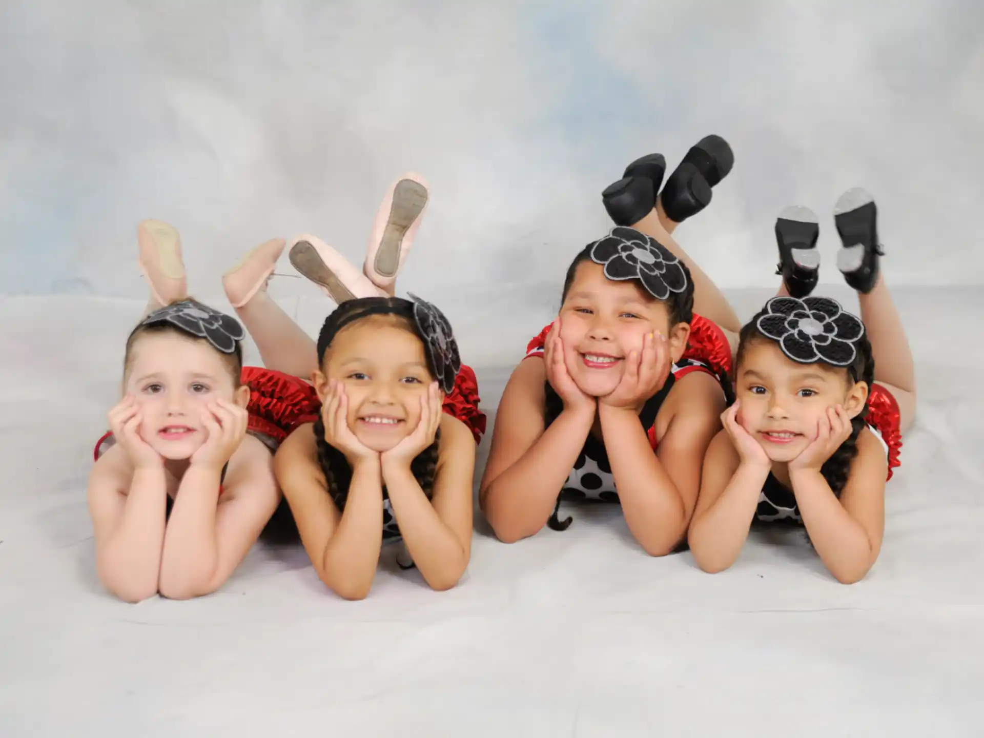 a group of kids wearing bunny ears