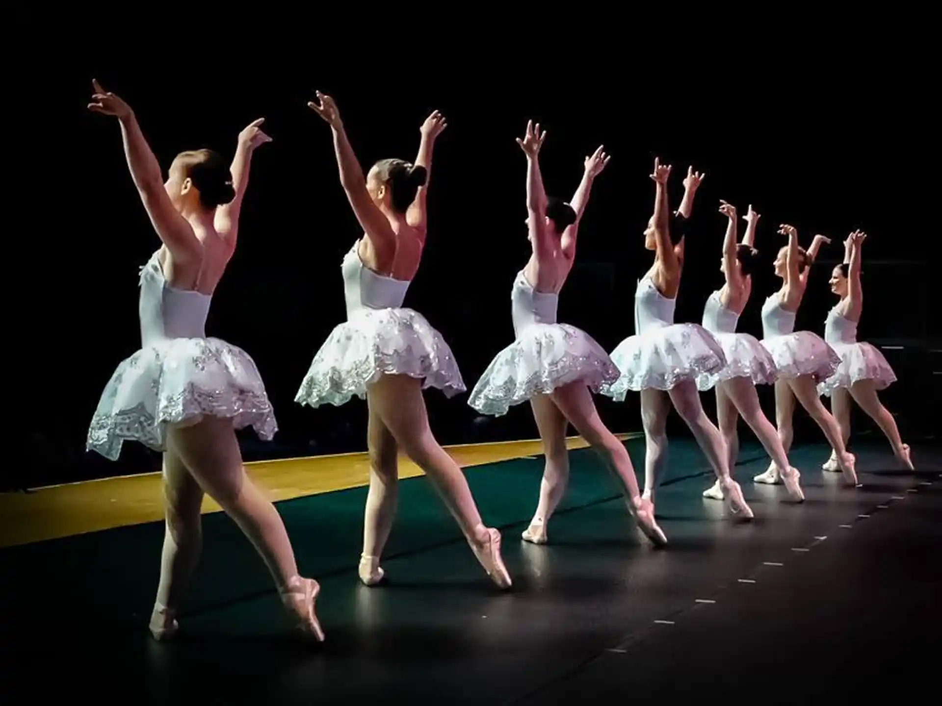 a group of women dancing