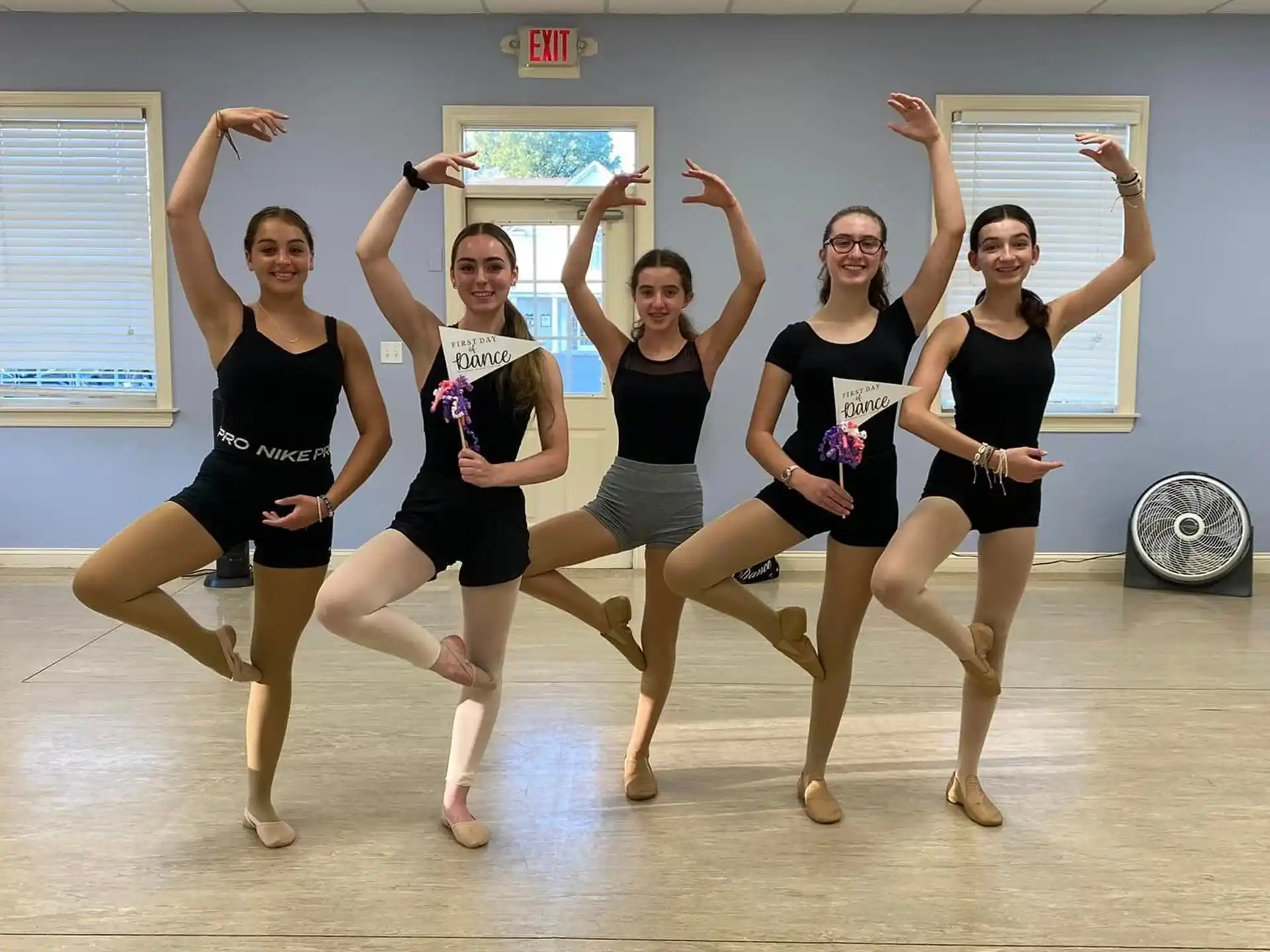 a group of women dancing