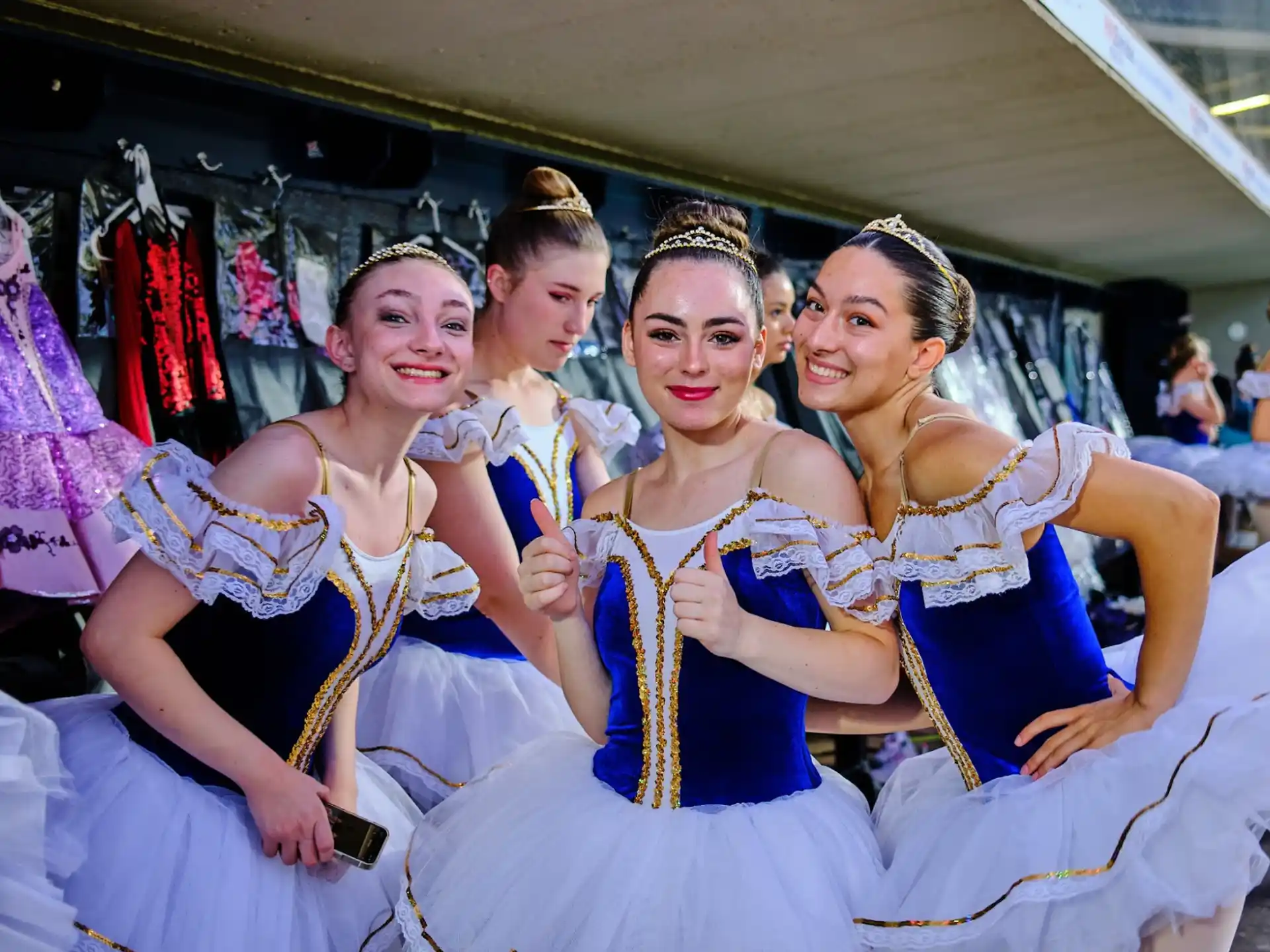 a group of women in traditional dress