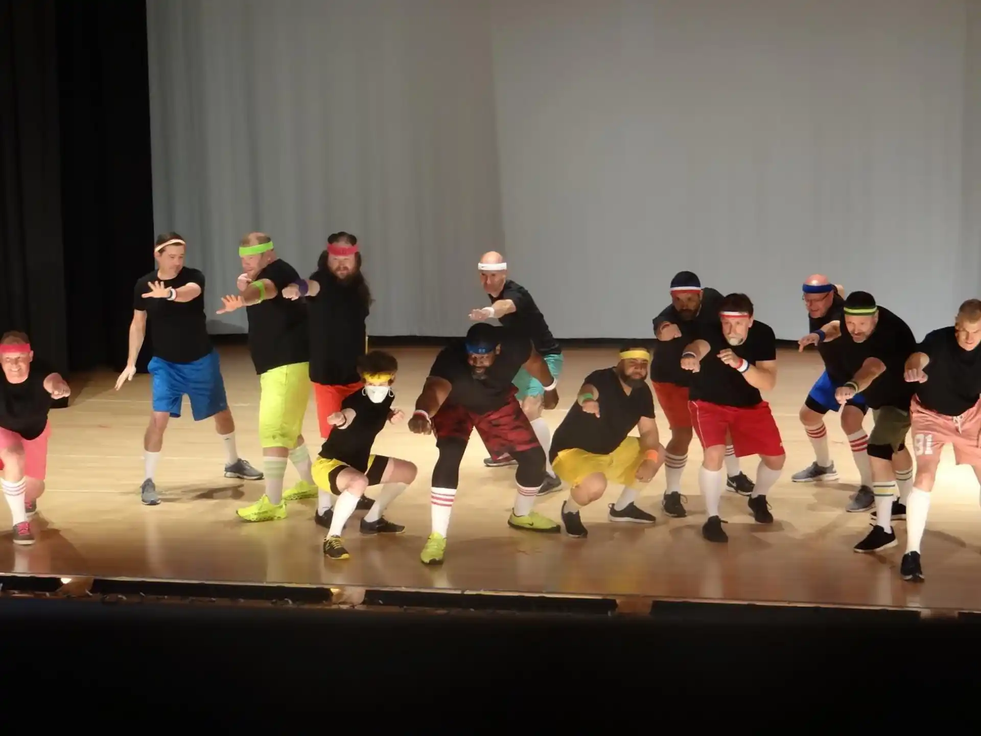 a group of people on a stage
