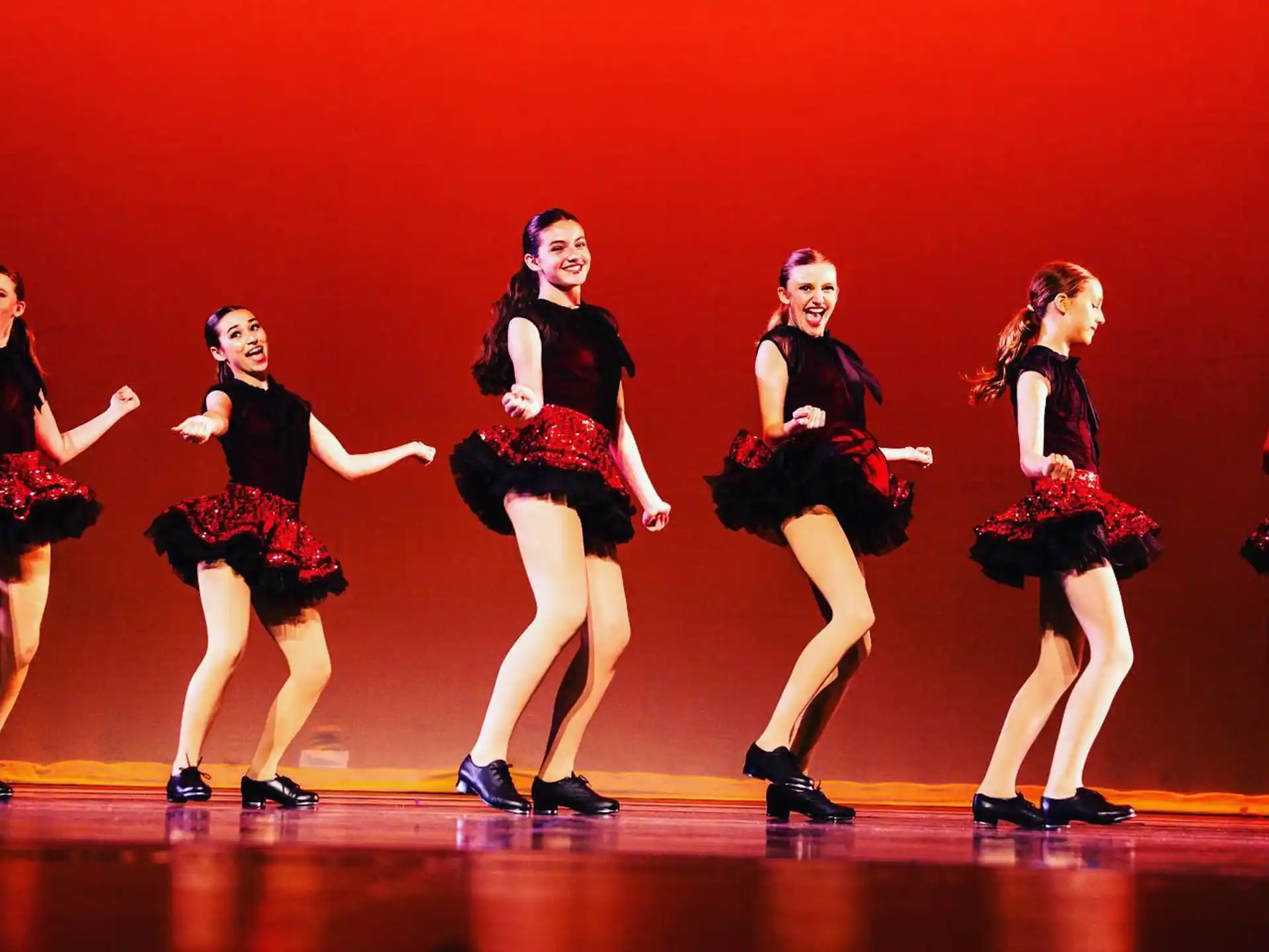 a group of women dancing