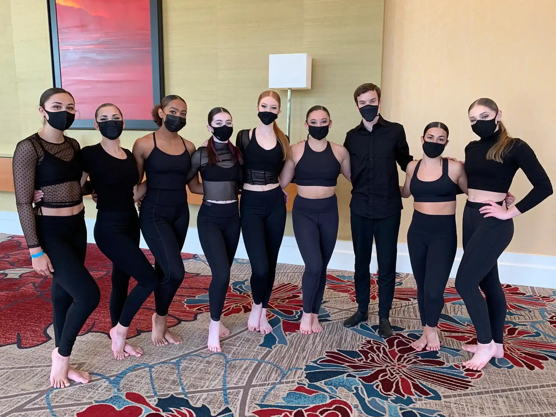 a group of people posing for a photo
