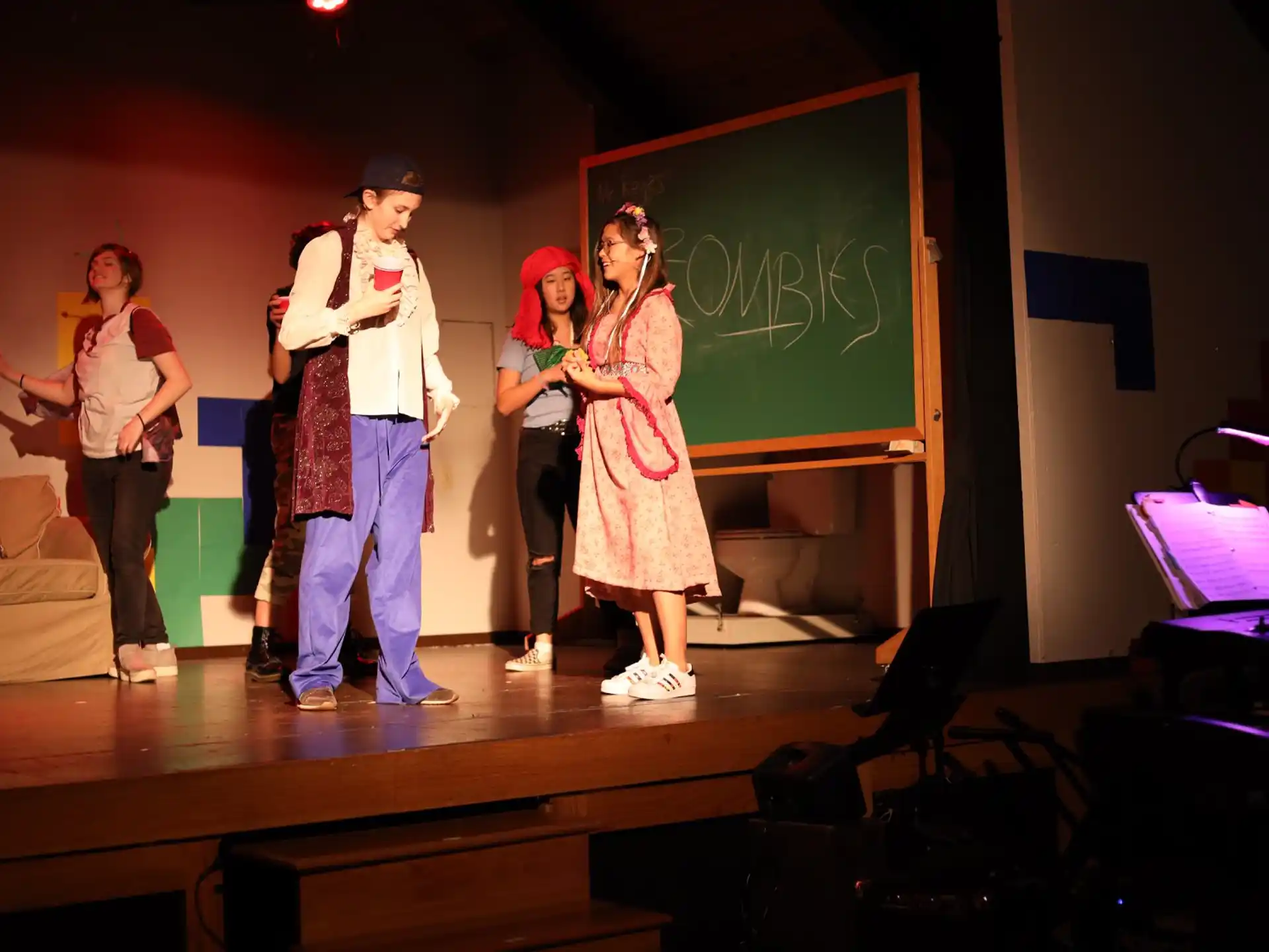 a group of people on a stage