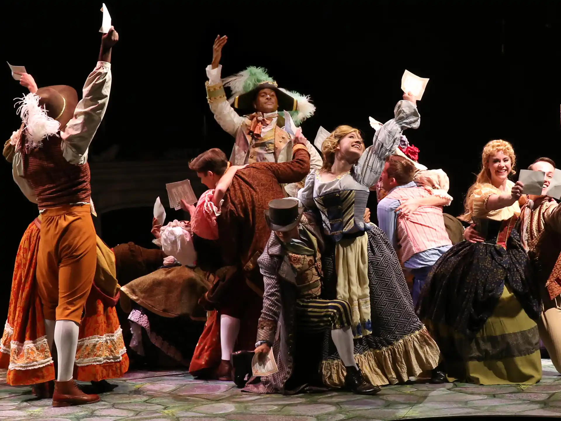 a group of people dancing