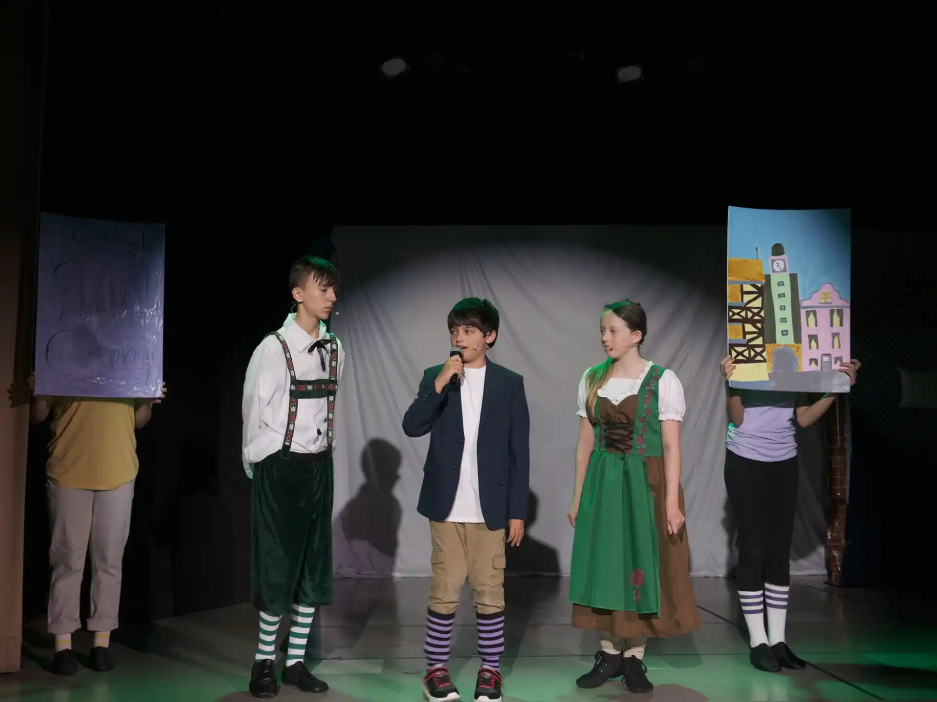 a group of people on a stage