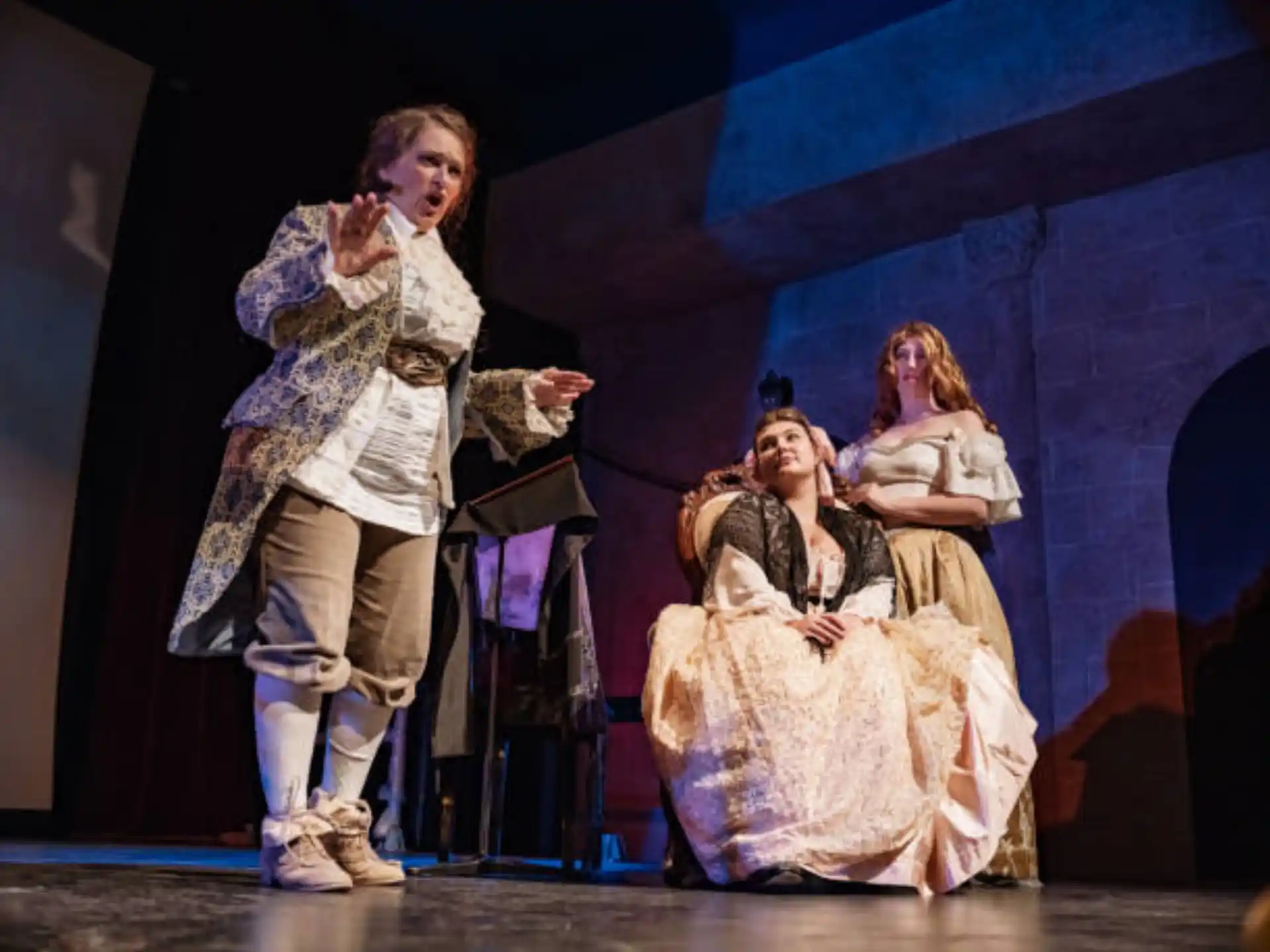a group of people on a stage