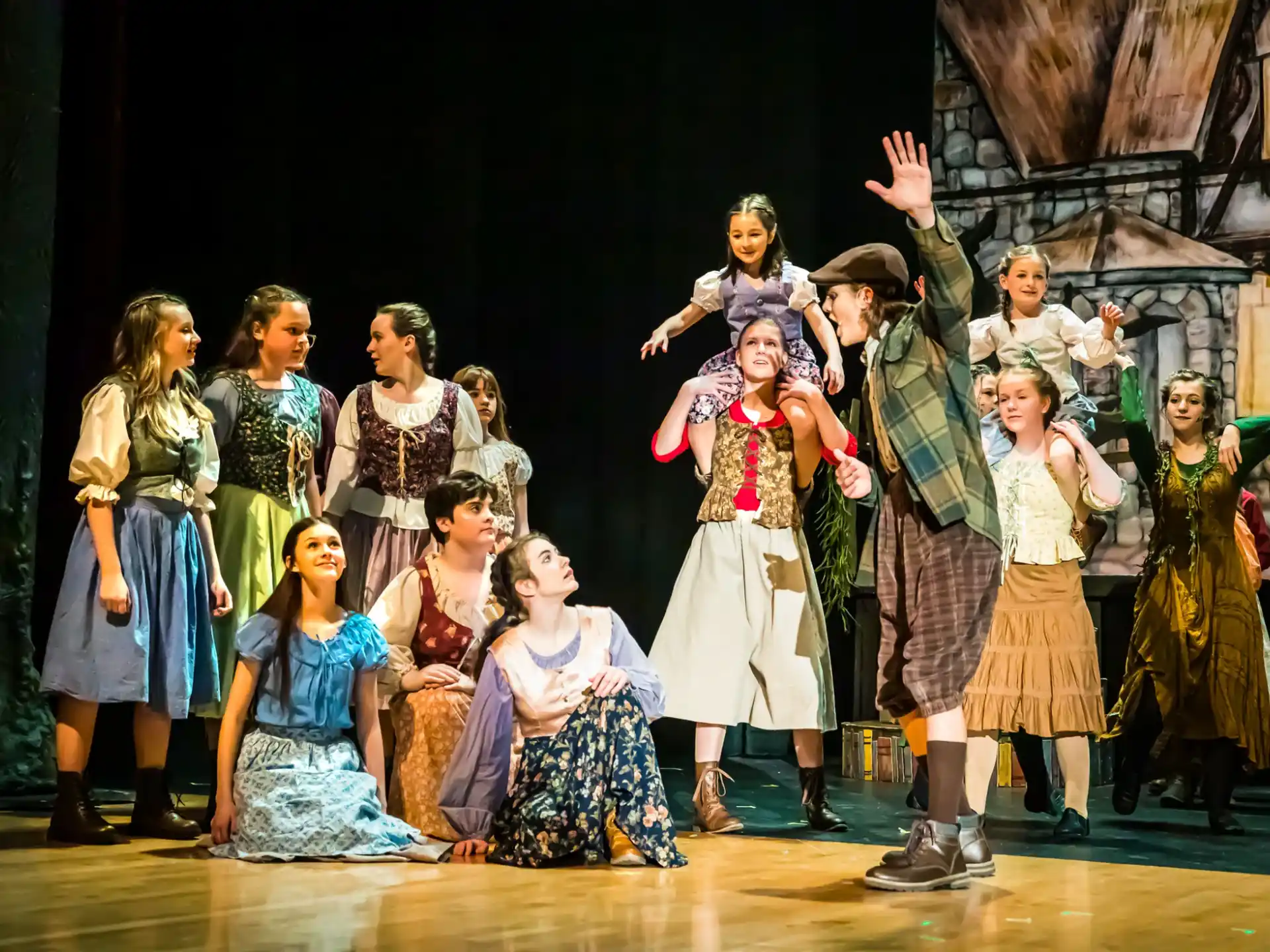 a group of people on a stage