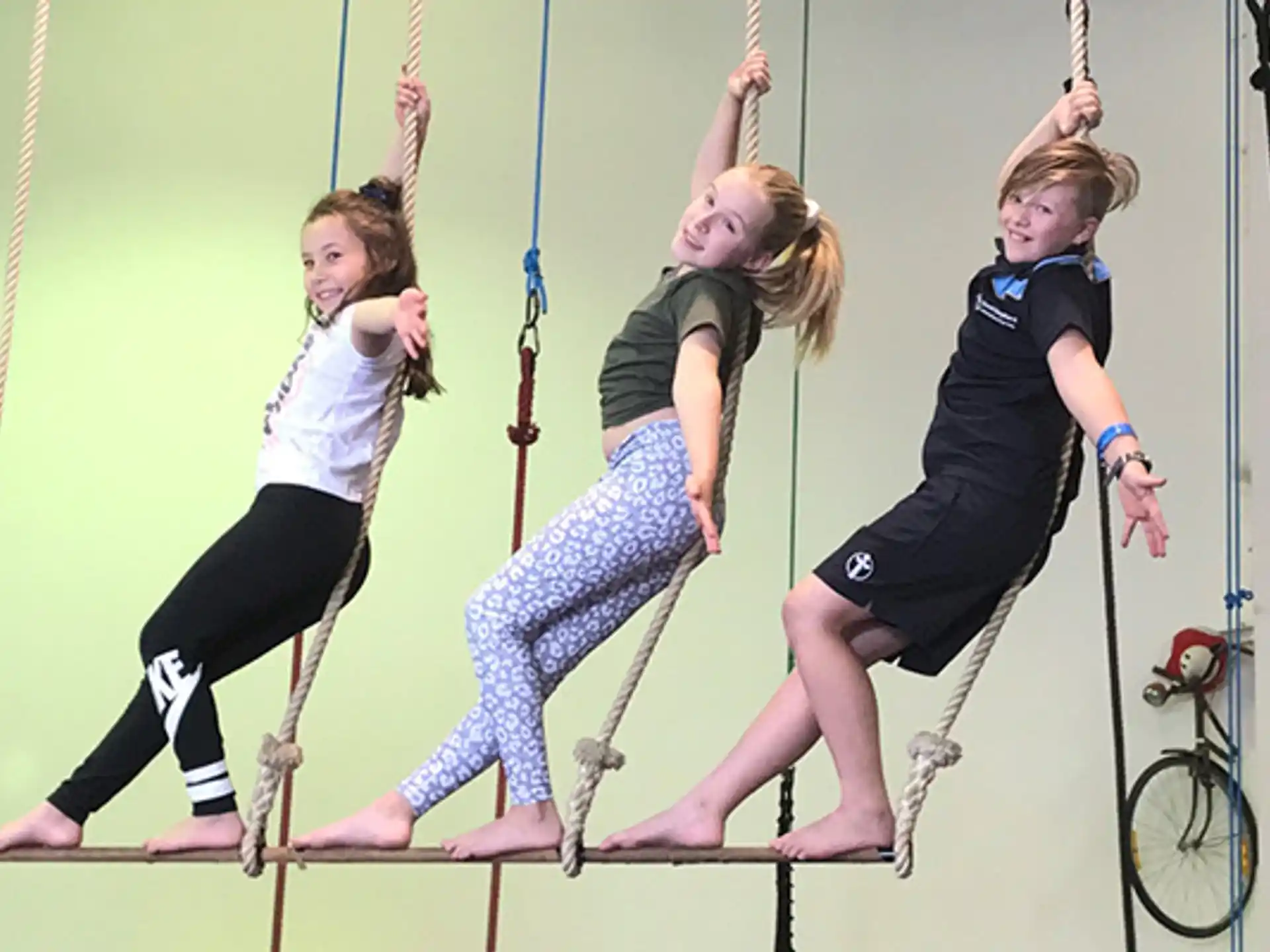 a group of girls from ropes