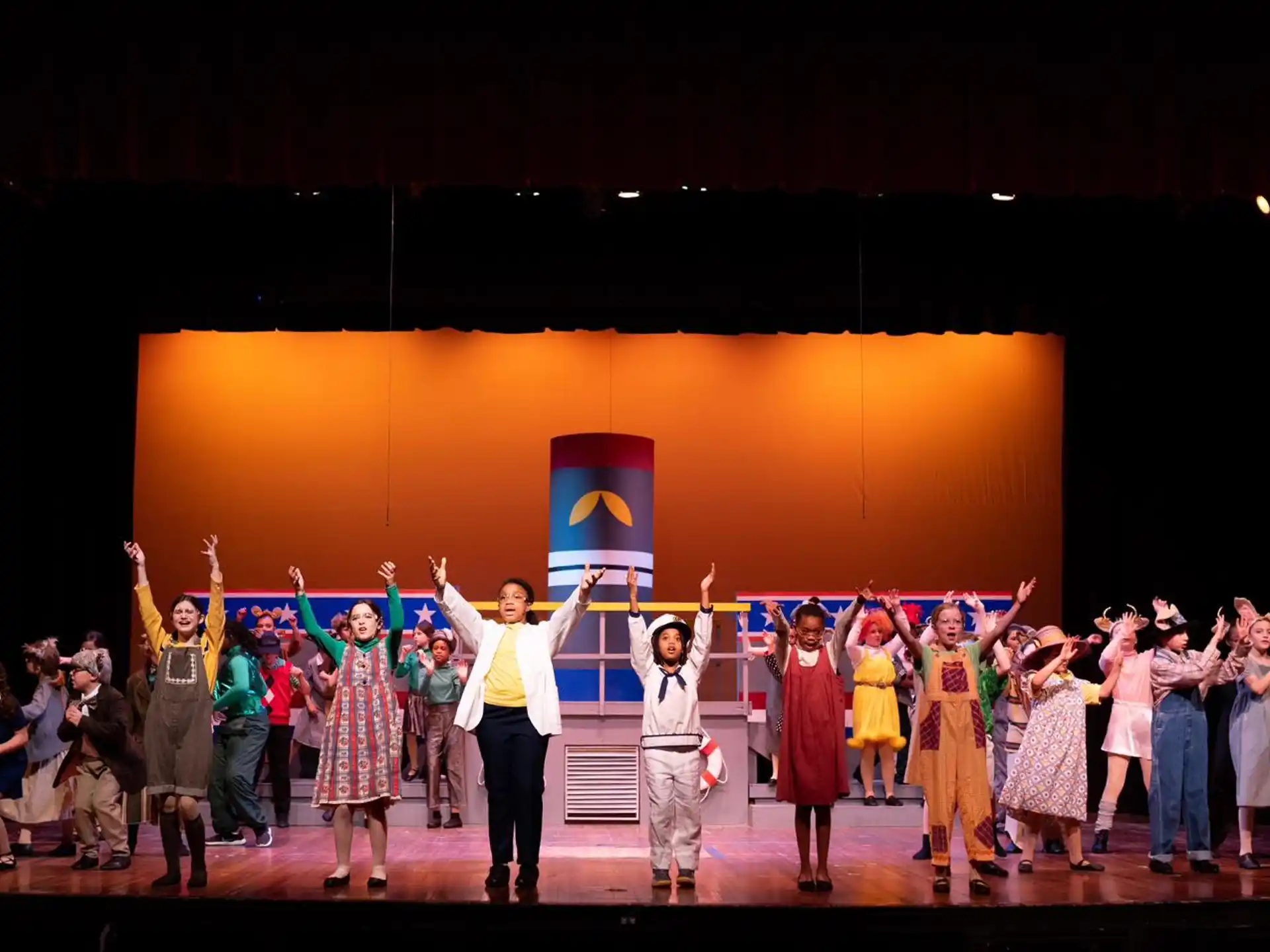 a group of people on a stage