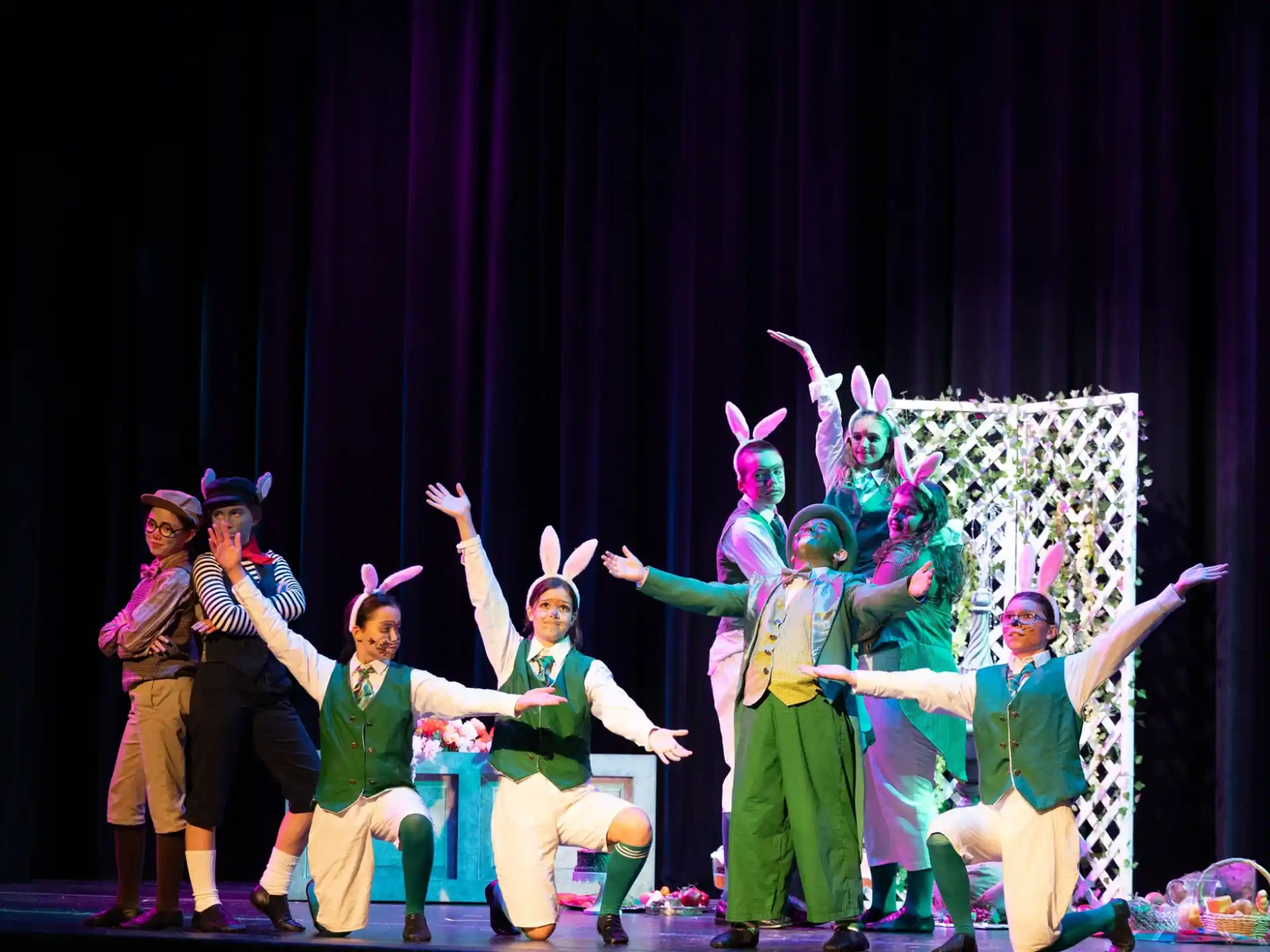 a group of people on a stage