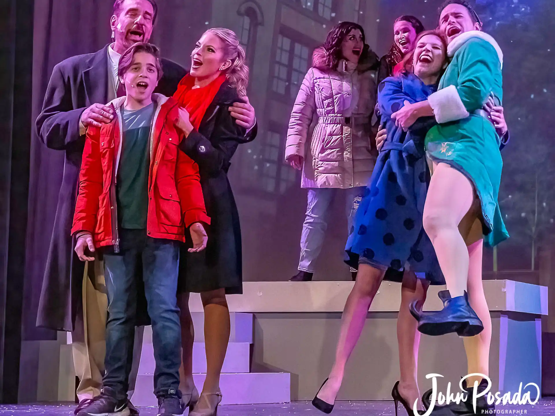 a group of people on a stage