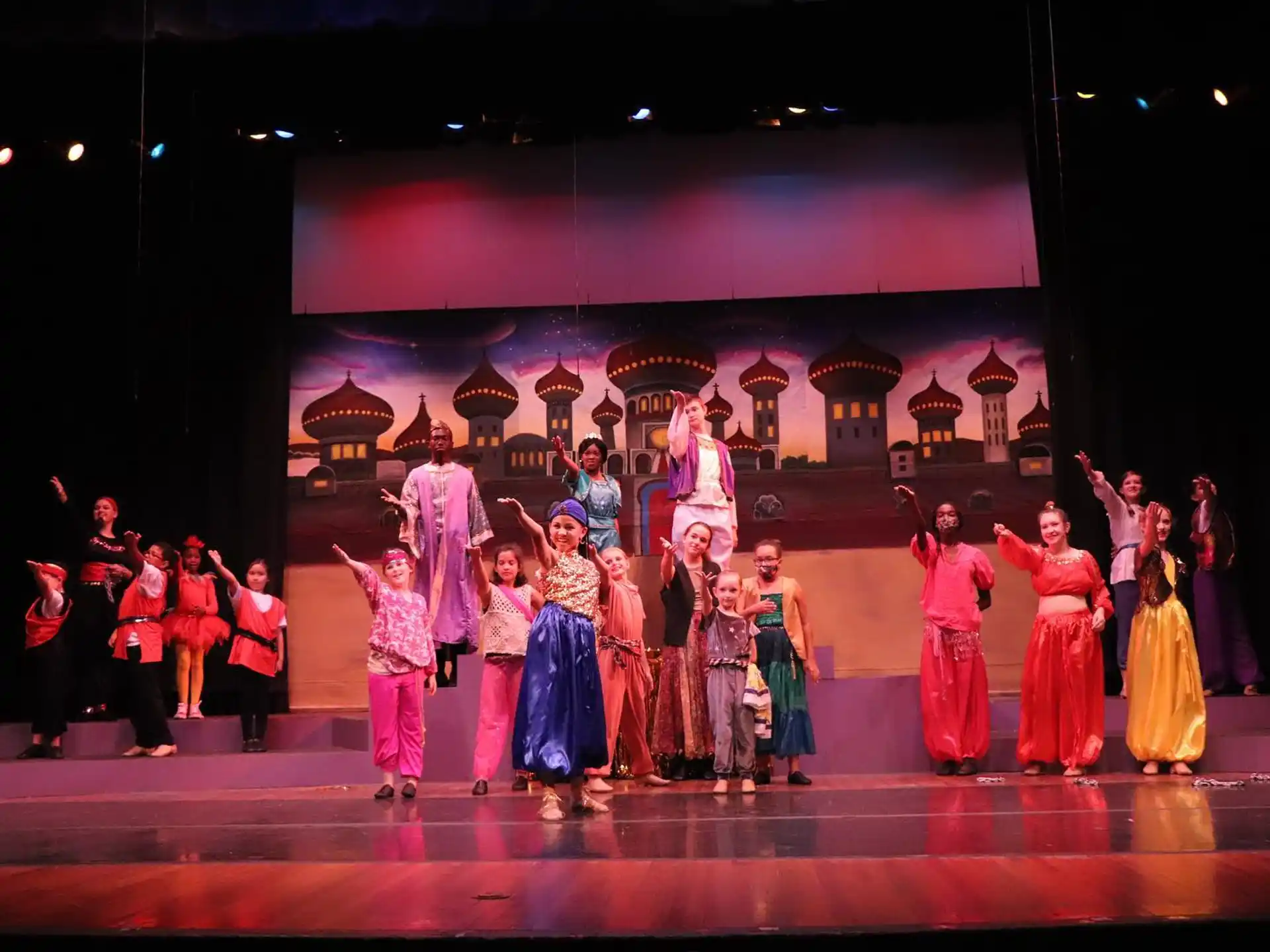 a group of people on a stage