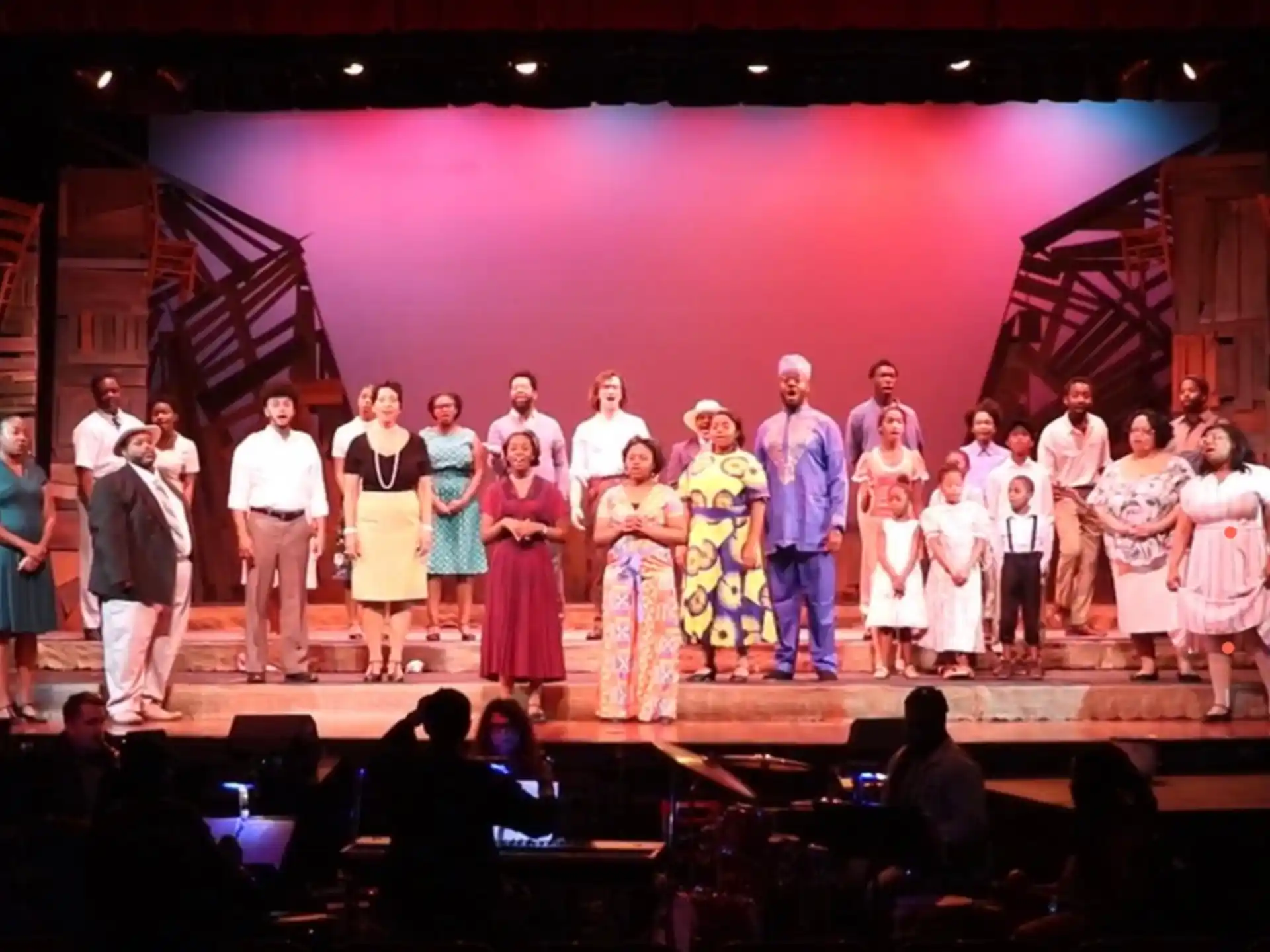 a group of people on a stage