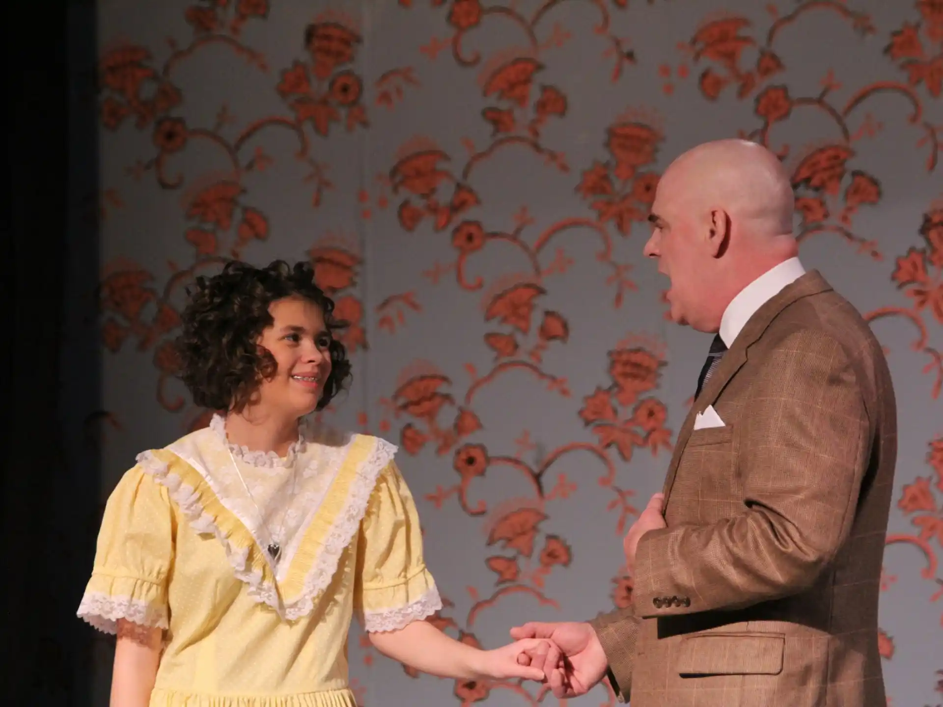 a man and woman shaking hands