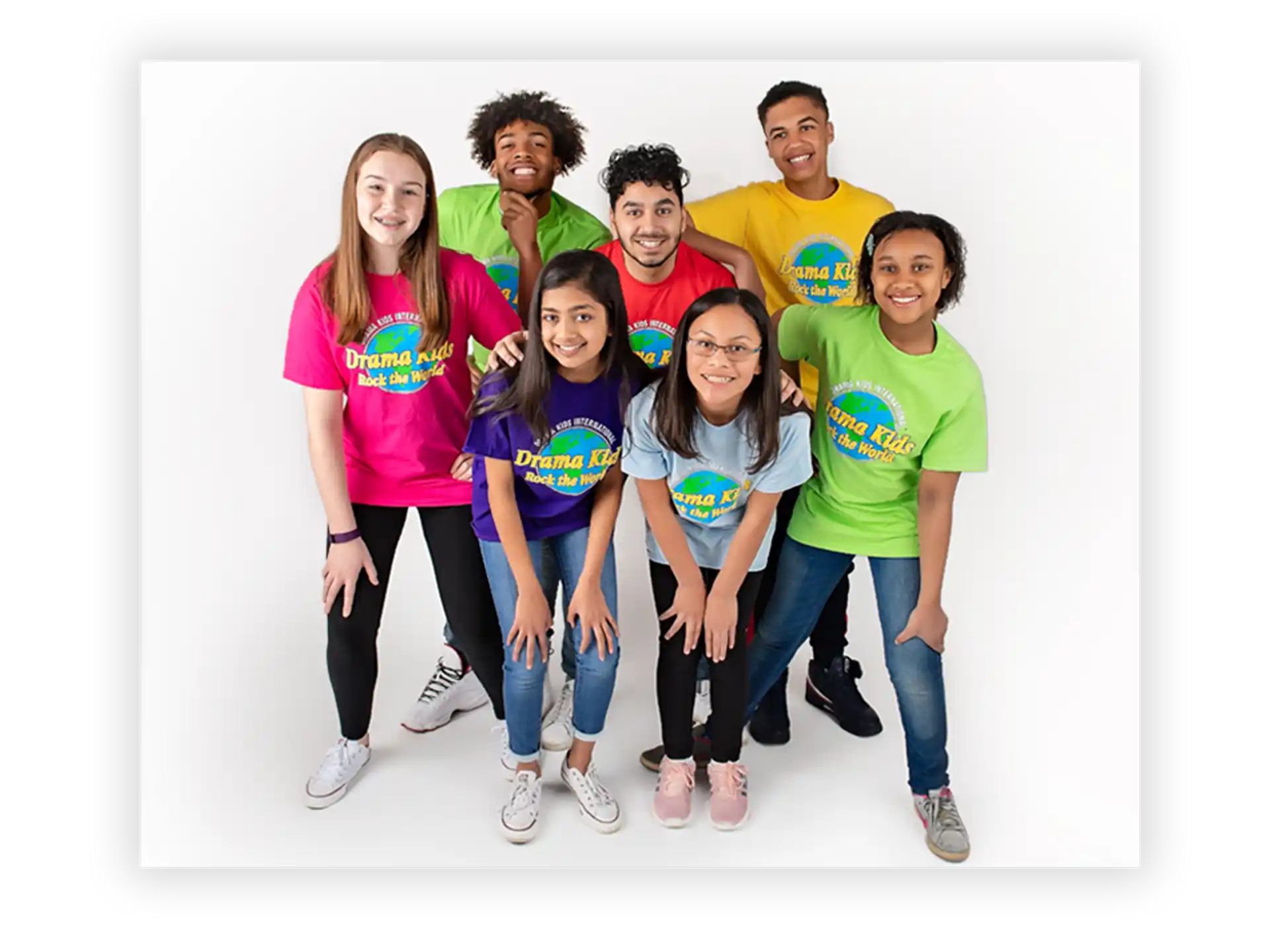 a group of people posing for a photo