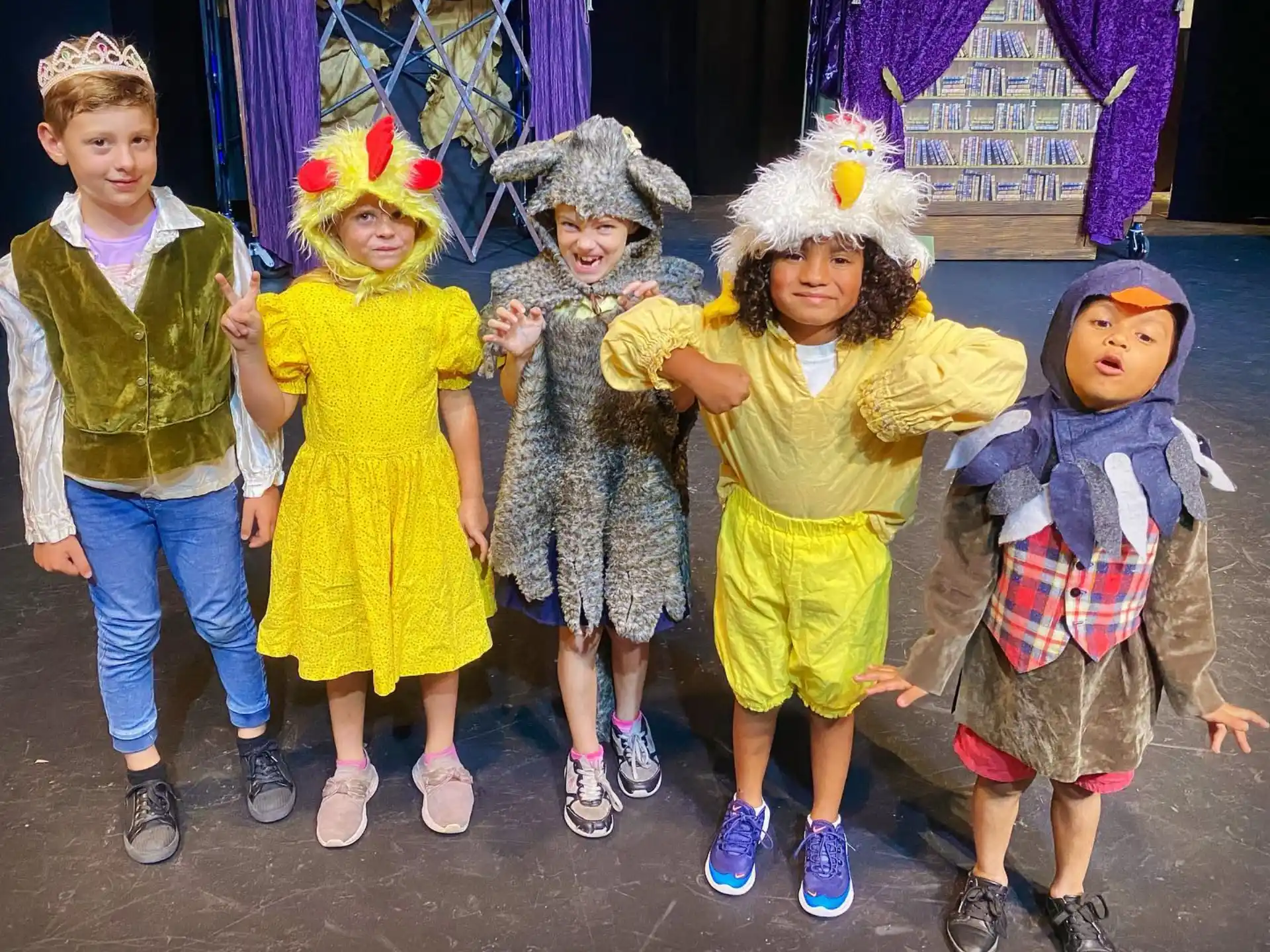 a group of children wearing clothing
