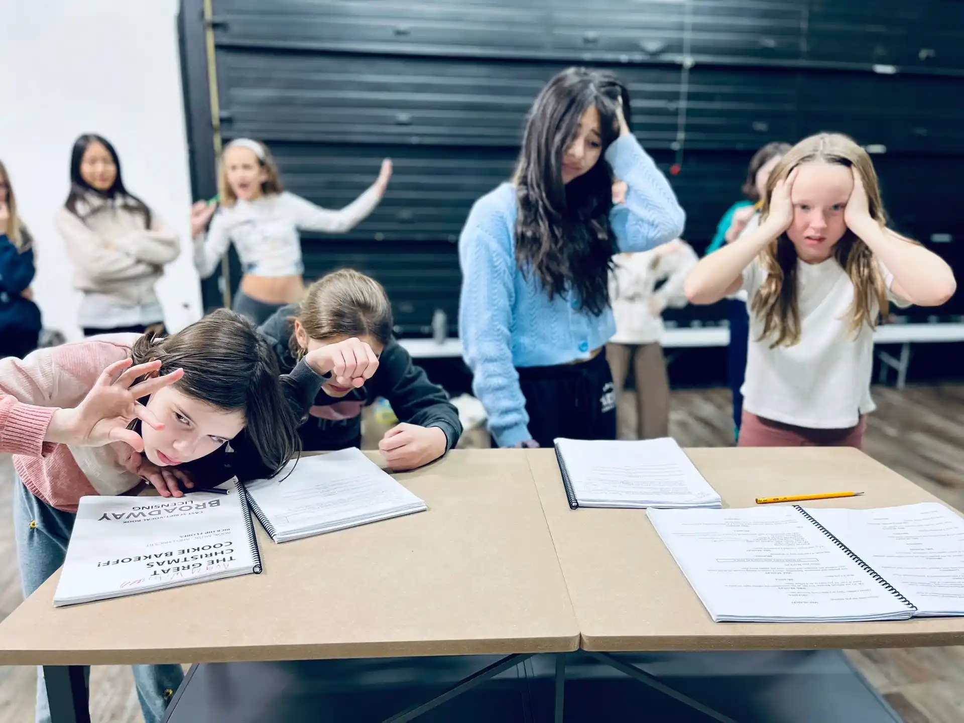a group of children in a classroom