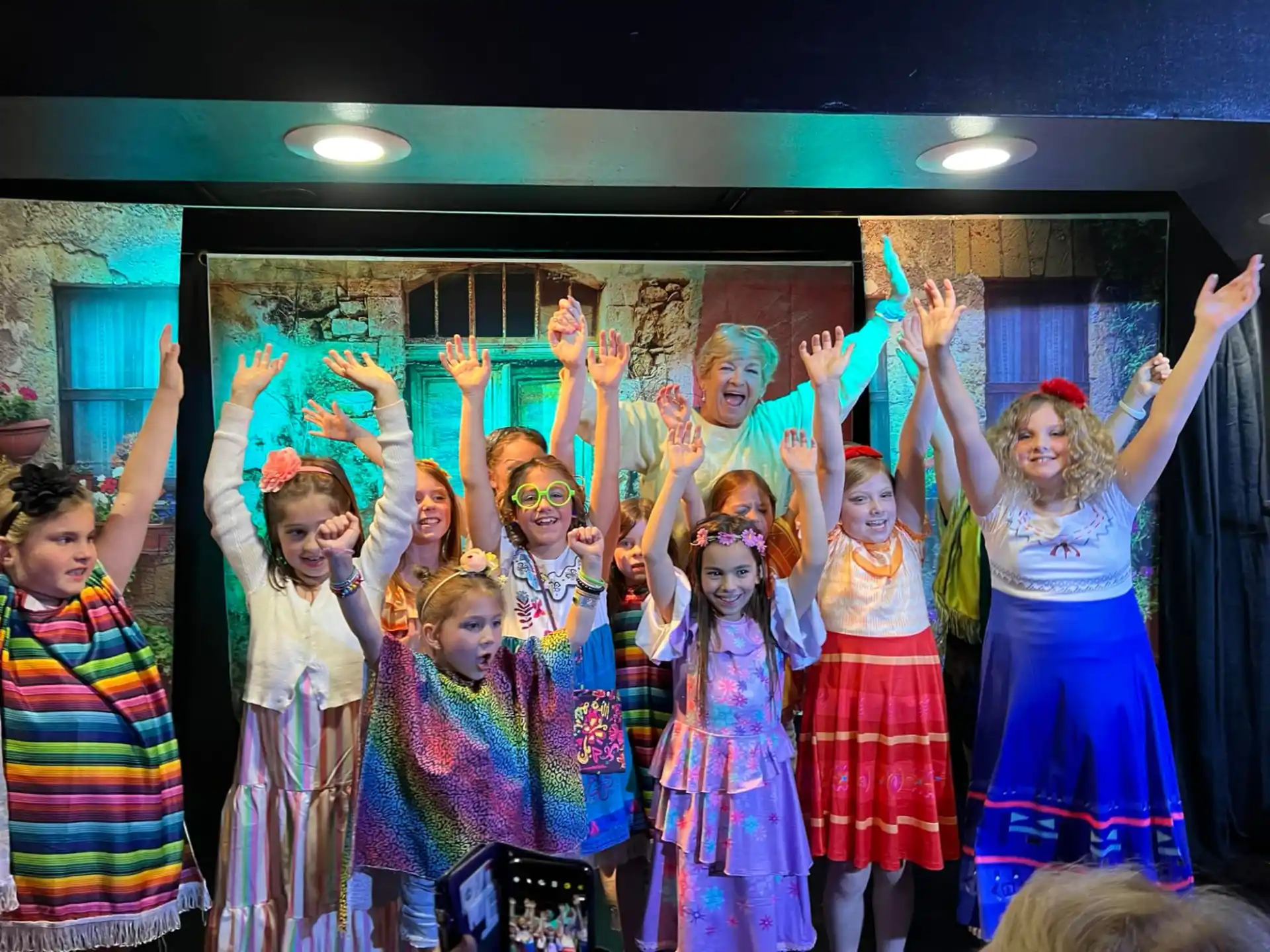 a group of children in clothing