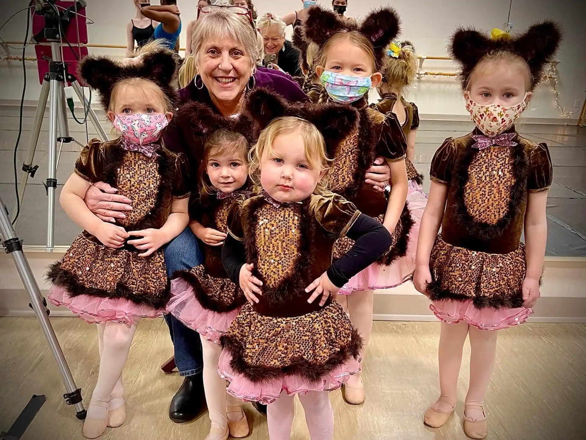 a group of children in clothing