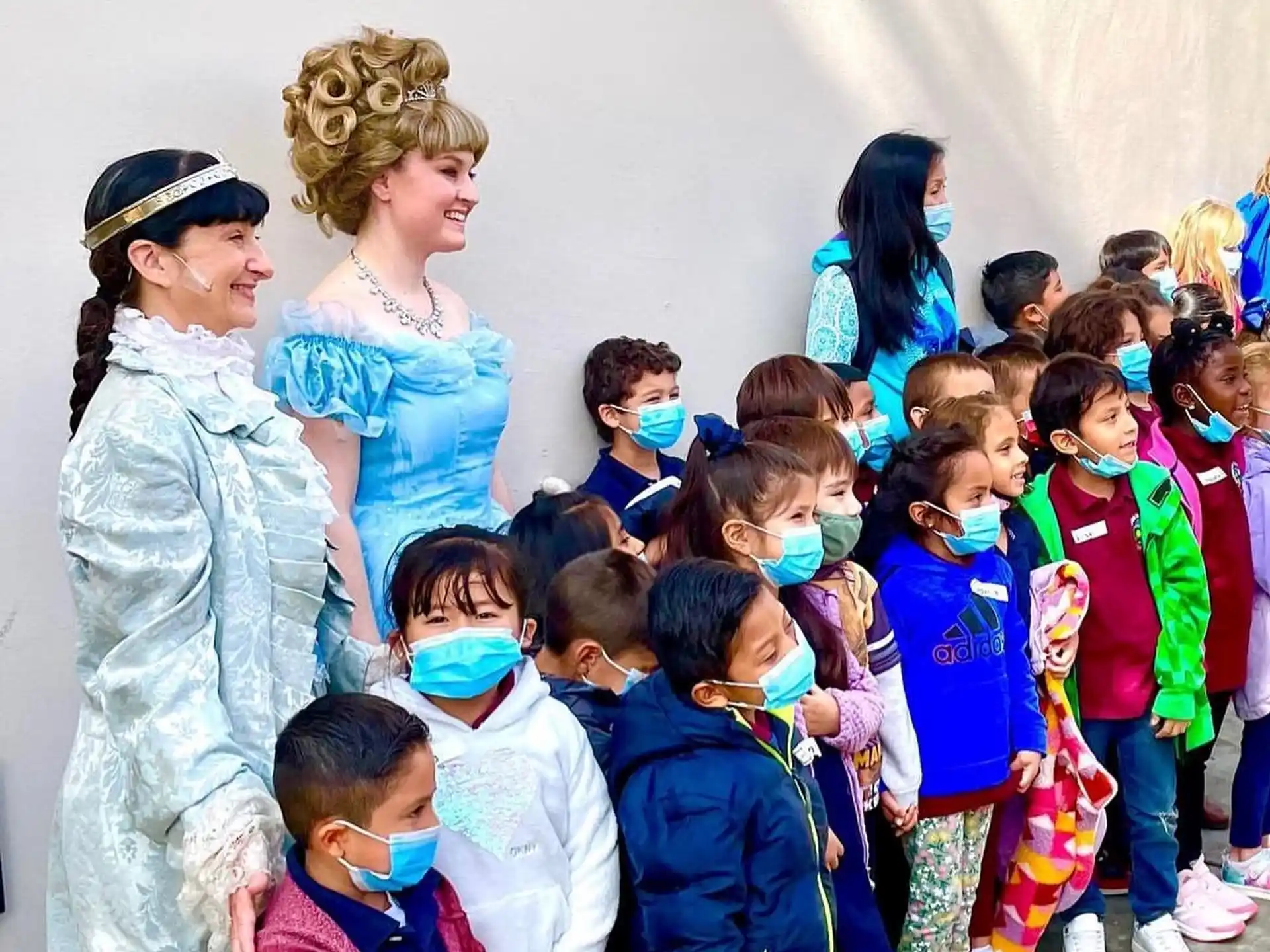 a group of children in clothing