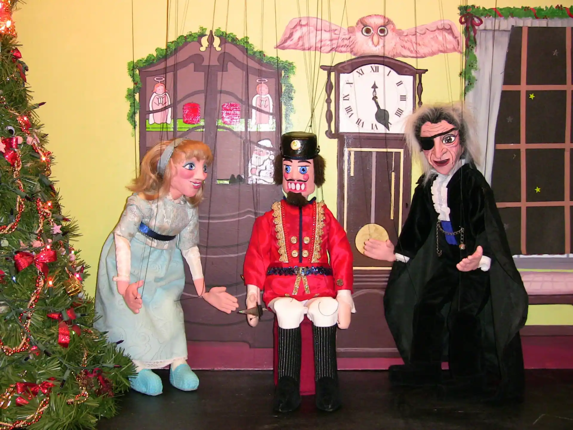 a group of people dressed up in clothing