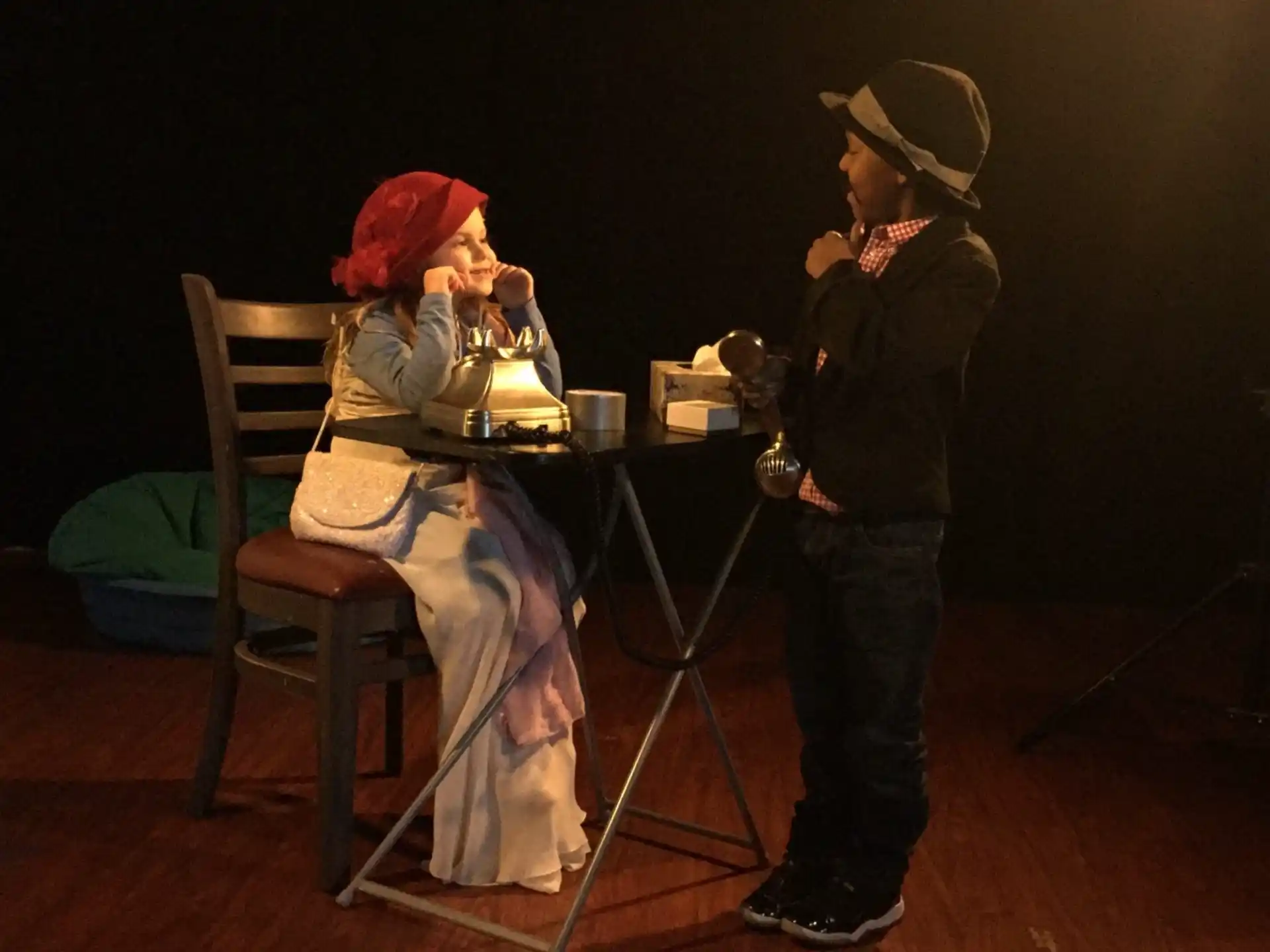 a man and woman in clothing