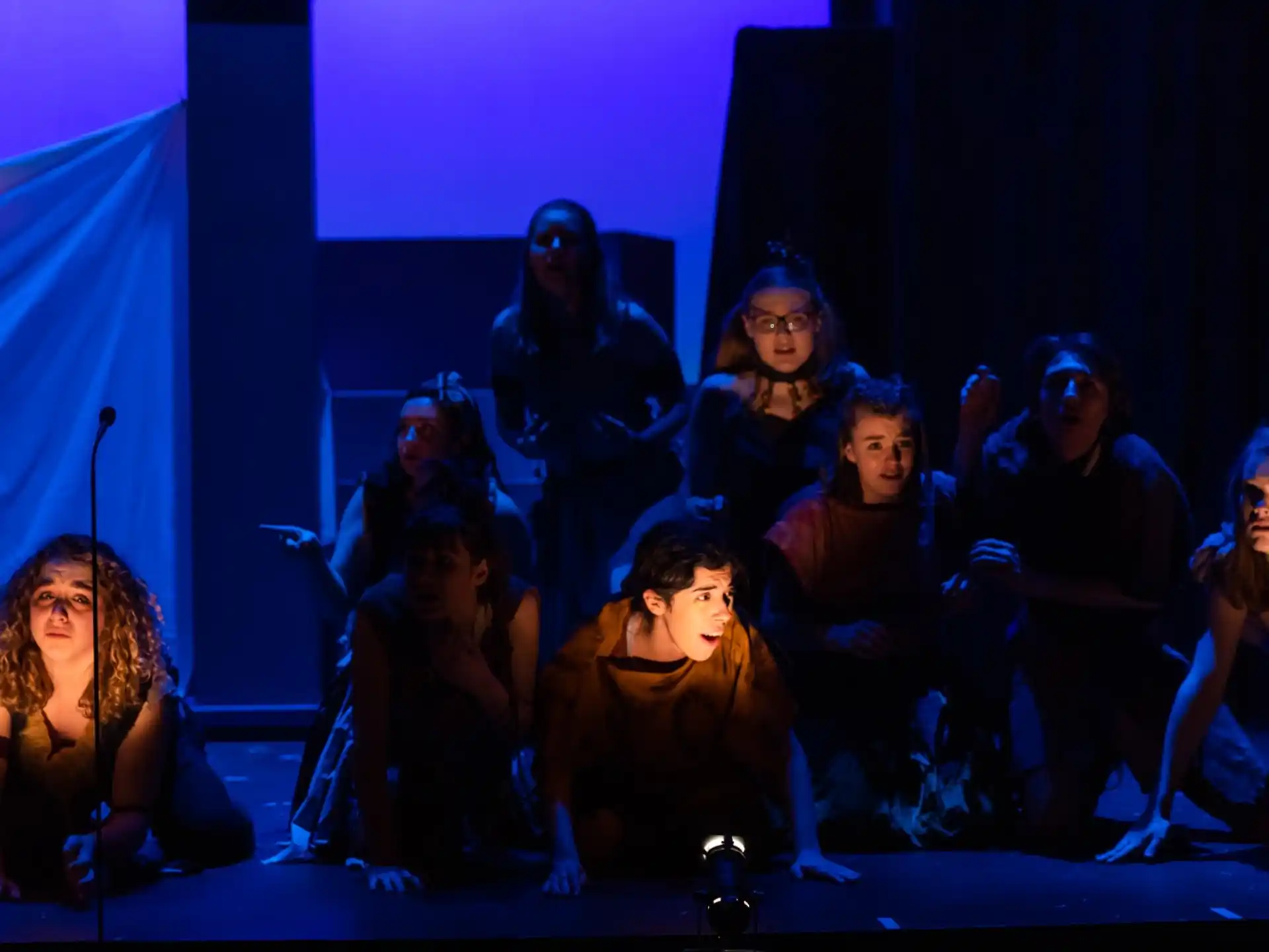 a group of people on a stage