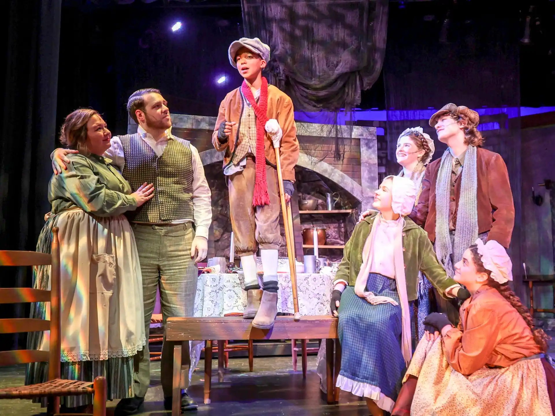 a group of people on a stage