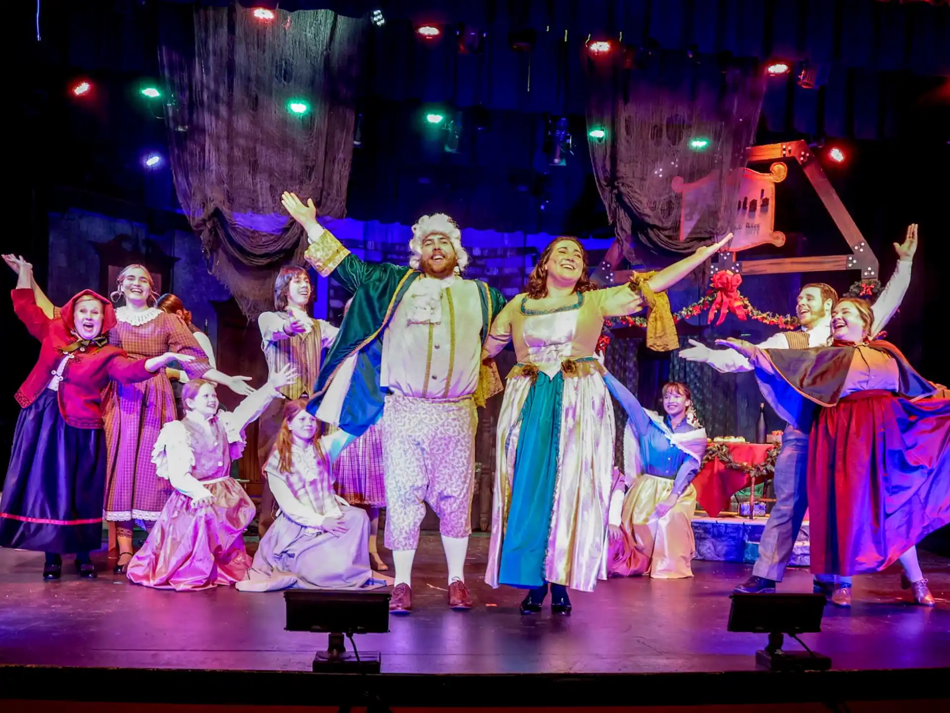 a group of people on a stage