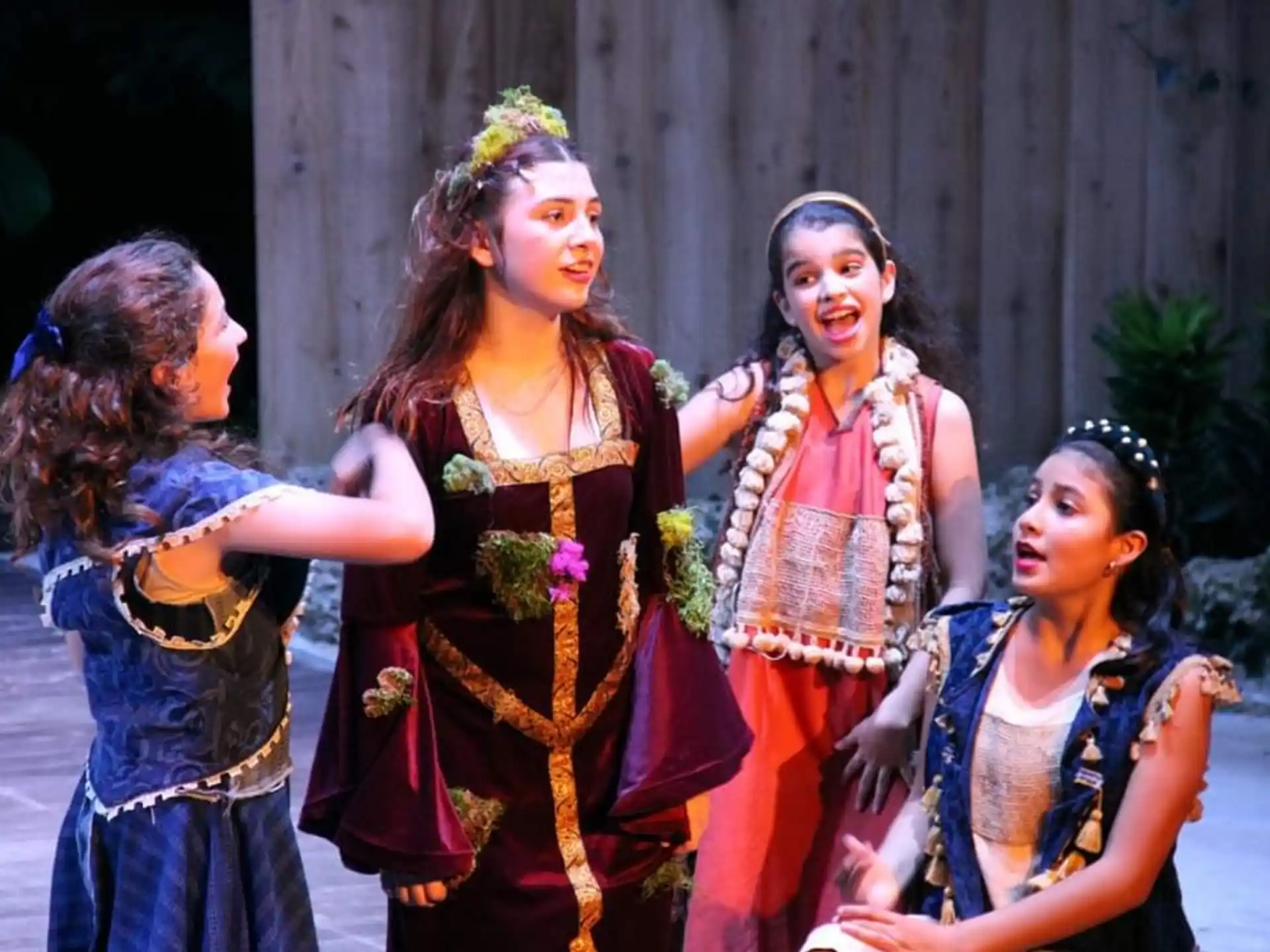 a group of women in traditional dress