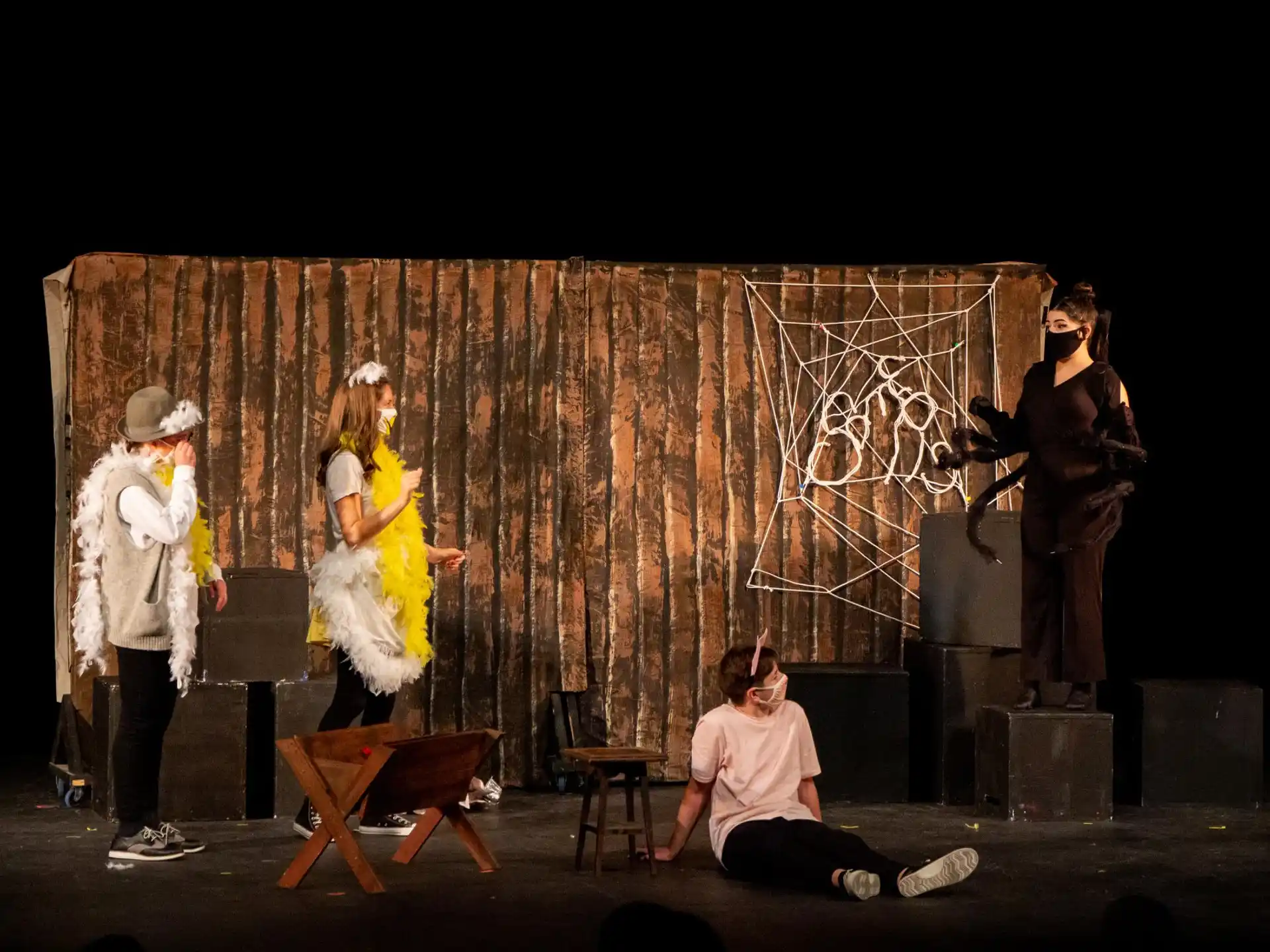 a group of people on a stage