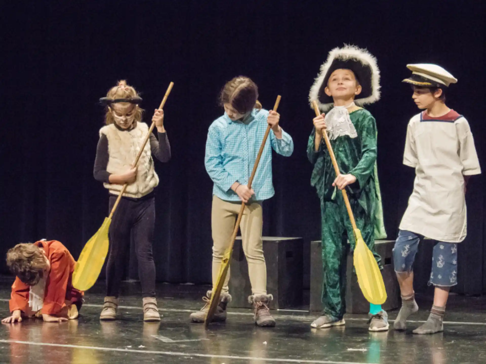 a group of people on a stage